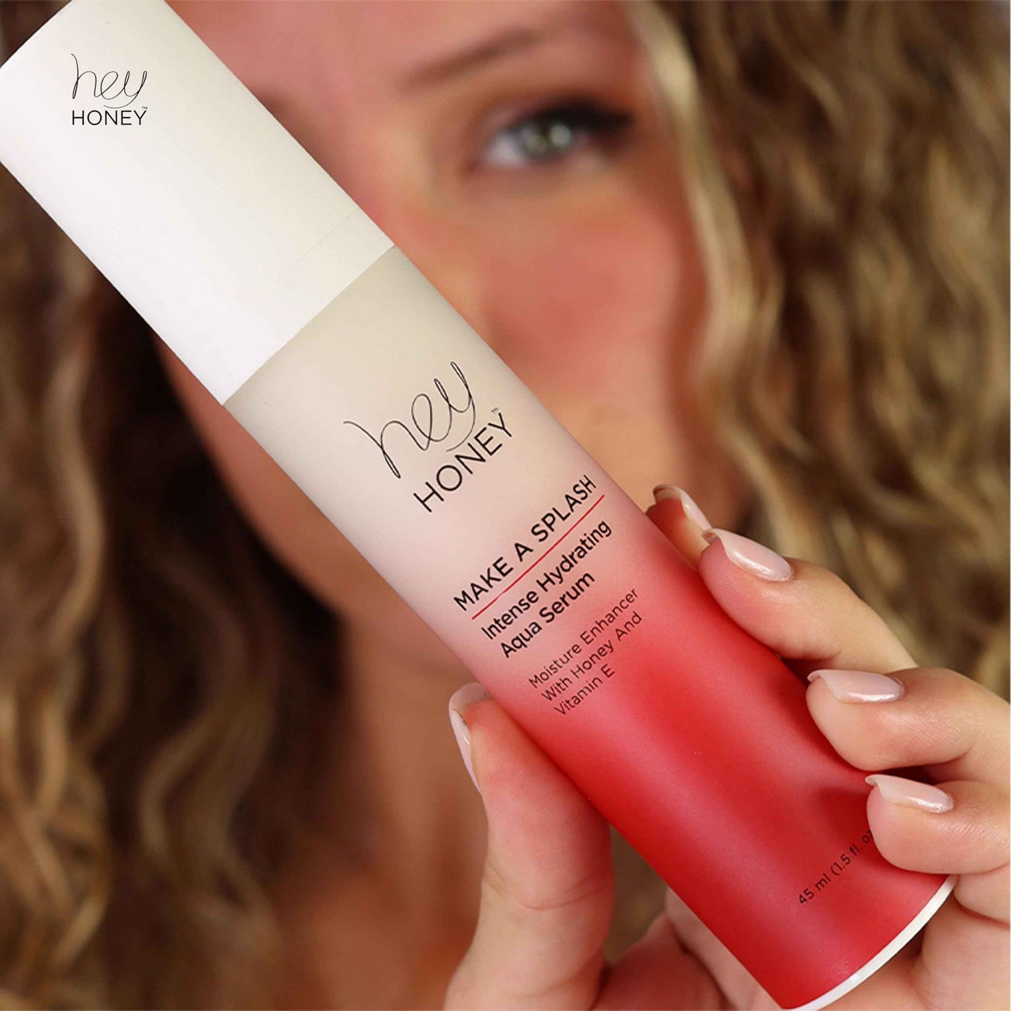 Hey Honey Skincare Make A Splash | Intense Hydrating Niacinamide Aqua Face Serum | Intense Hydration with Anti-aging Benefits | 1.5 Oz