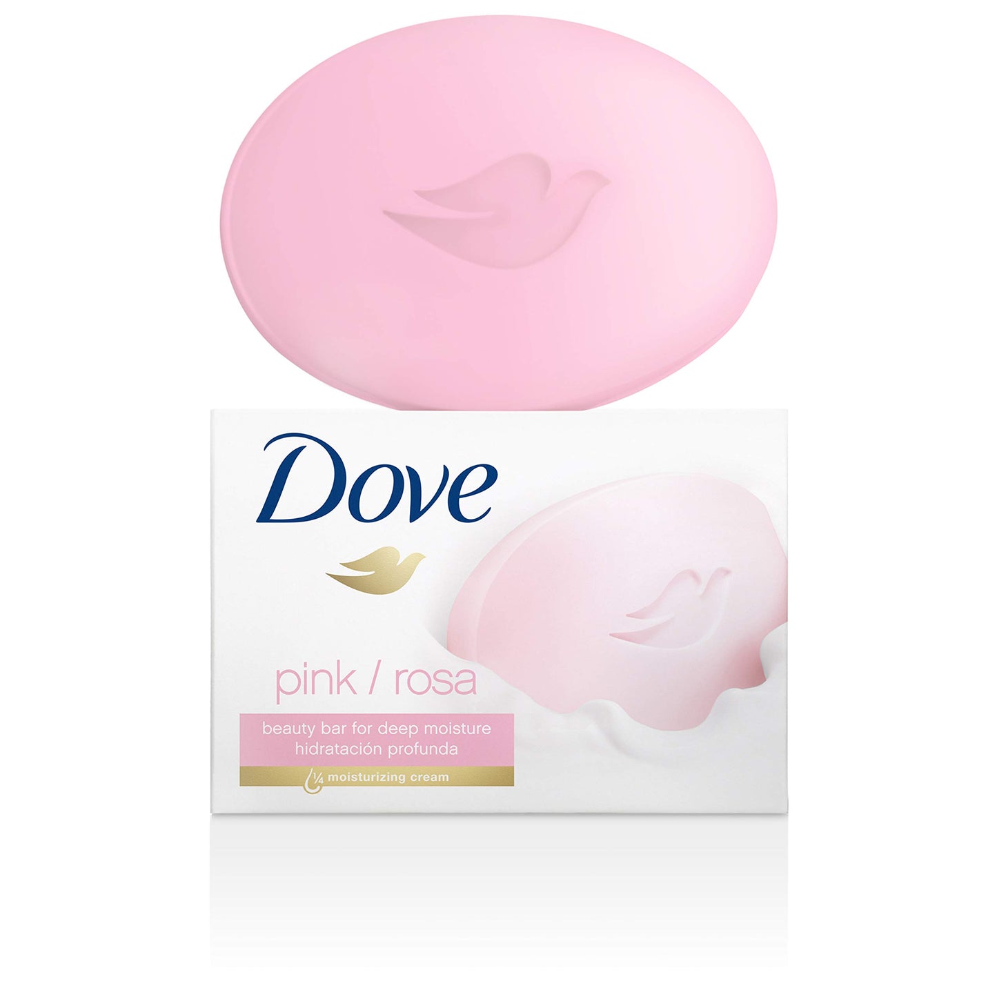 Dove Beauty Bar Gentle Cleanser For Softer and Smoother Skin Pink More Moisturizing Than Ordinary Bar Soap 3.75 oz 10 Bars