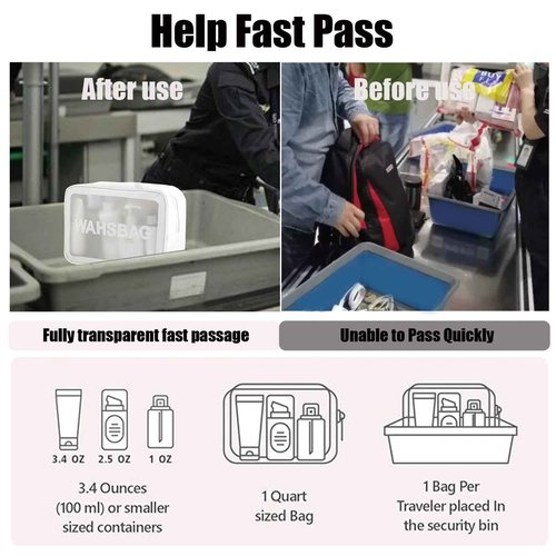 BIRDDIE Clear Travel Bags for Toiletries,3 Pack Toiletry Bag,Matte Translucent Toiletry Bag,Makeup Bag With Handy Handle,Travel Pouch,Makeup Cosmetic Organizer for Travel Essentials(Pink)