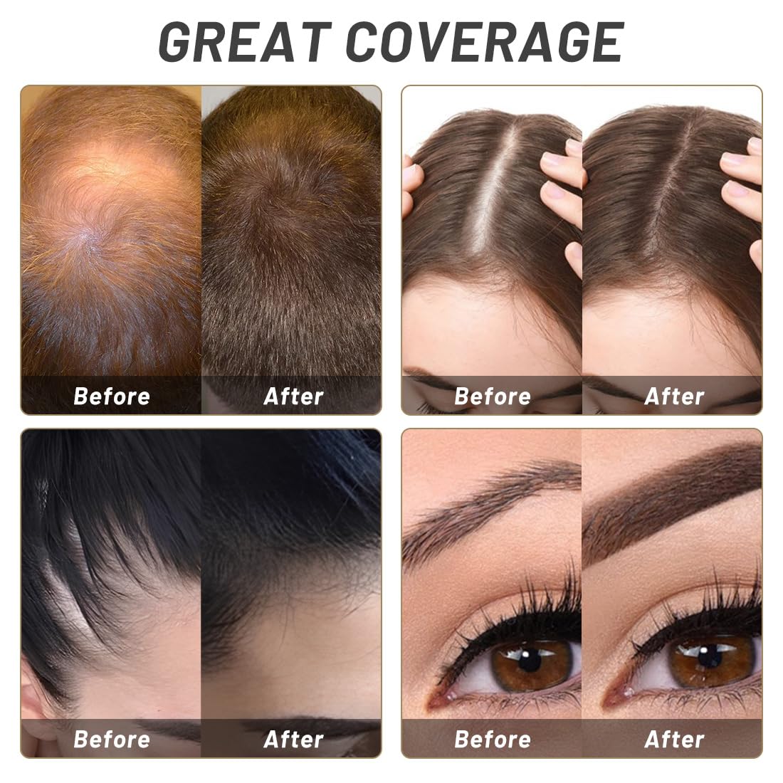 Luxecolors Root Touch Up and Hairline Concealer for Women - Thinning Hair, Gray Coverage, Eyebrows, and Bald Spots in Dark Blonde