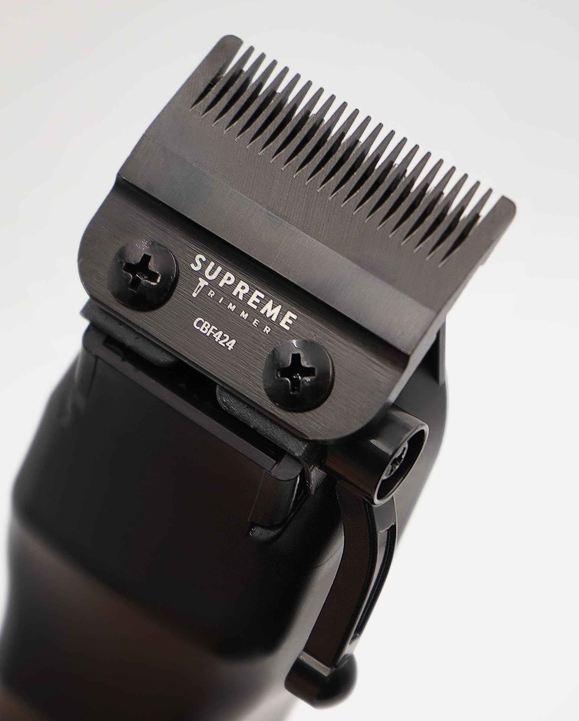 Supreme Trimmer Pro Clipper Lite | 210 Min Run Time Professional Hair Cutting Tool Set + Hair Comb, Scissors & Fade Blade | STC5000