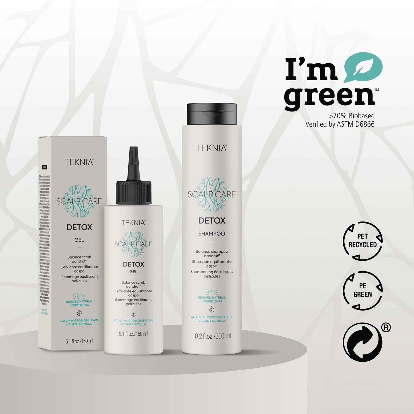 LAKMÉ Teknia Scalp Care Detox Balance Detoxifying Shampoo, Anti Dandruff Shampoo & Scalp Detox, 10.2 Fl Oz