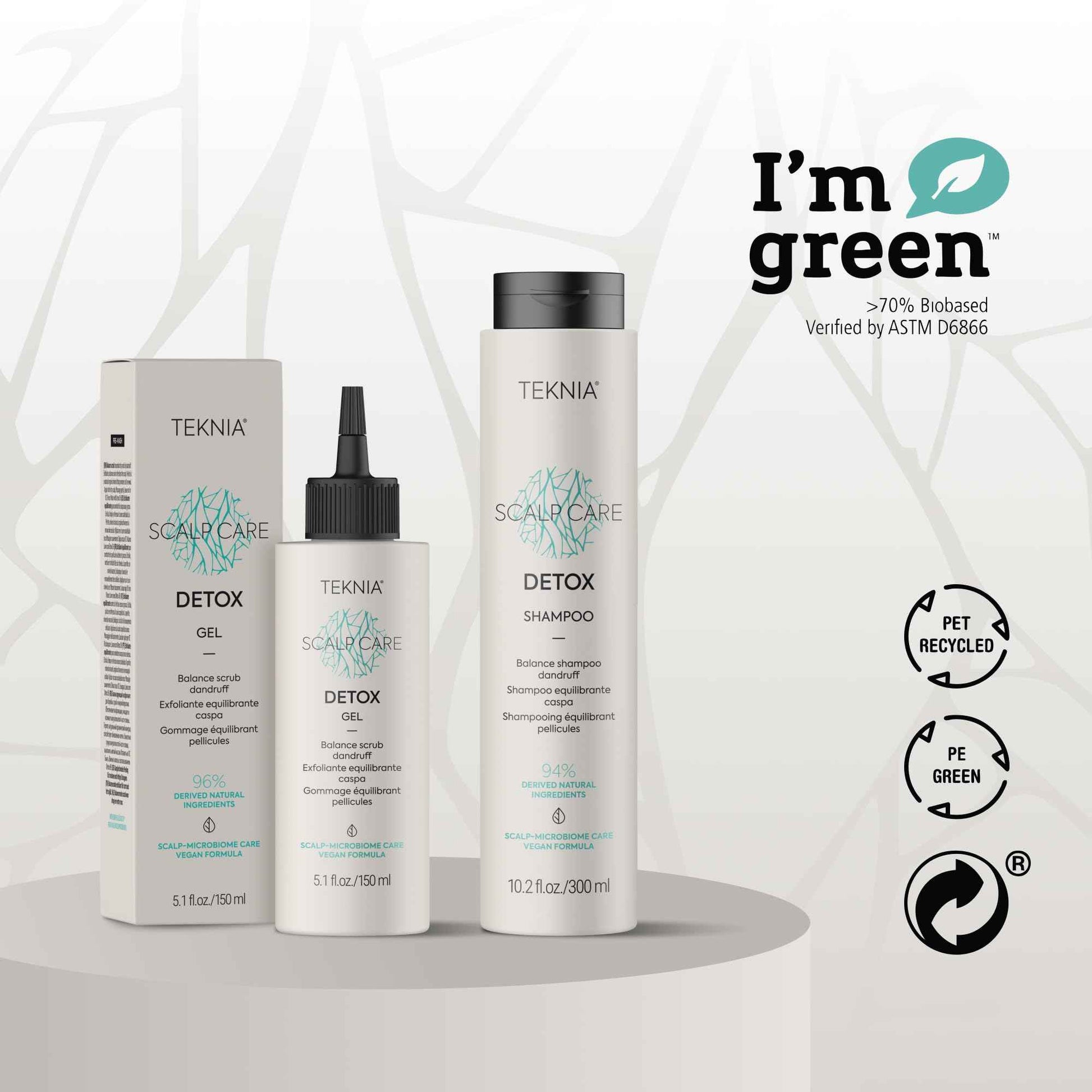 LAKMÉ Teknia Scalp Care Detox Balance Detoxifying Shampoo, Anti Dandruff Shampoo & Scalp Detox, 10.2 Fl Oz