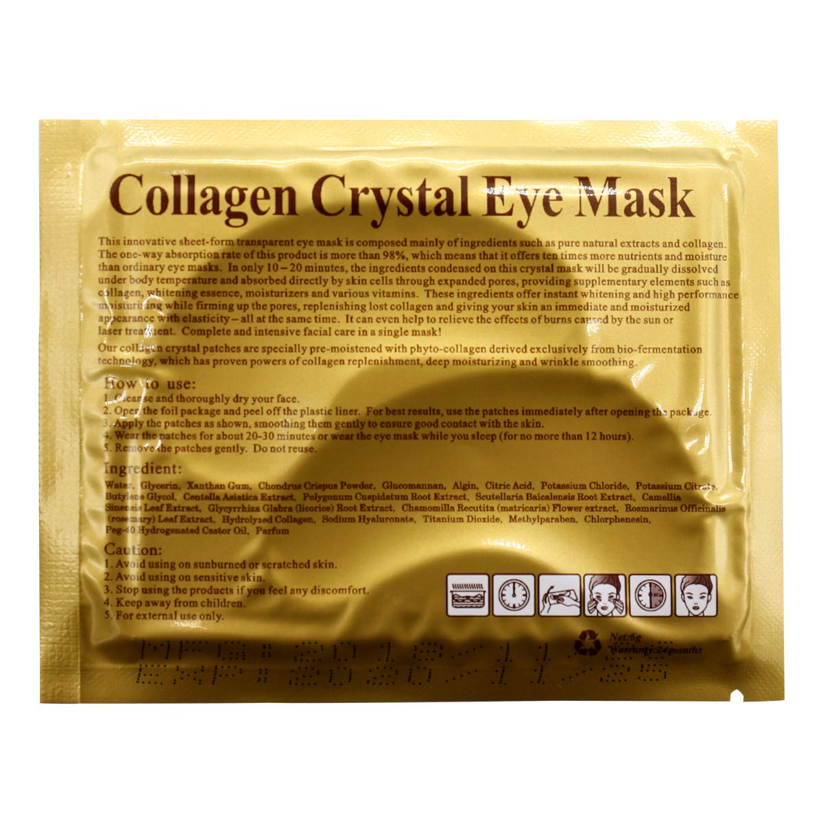 Adofect 30 Pairs Collagen Under Eye Mask Anti-Aging Hyaluronic Acid Eye Patches for Moisturizing, Puffiness, Fine Line & Dark Circles, Luxury Gift for Women, White