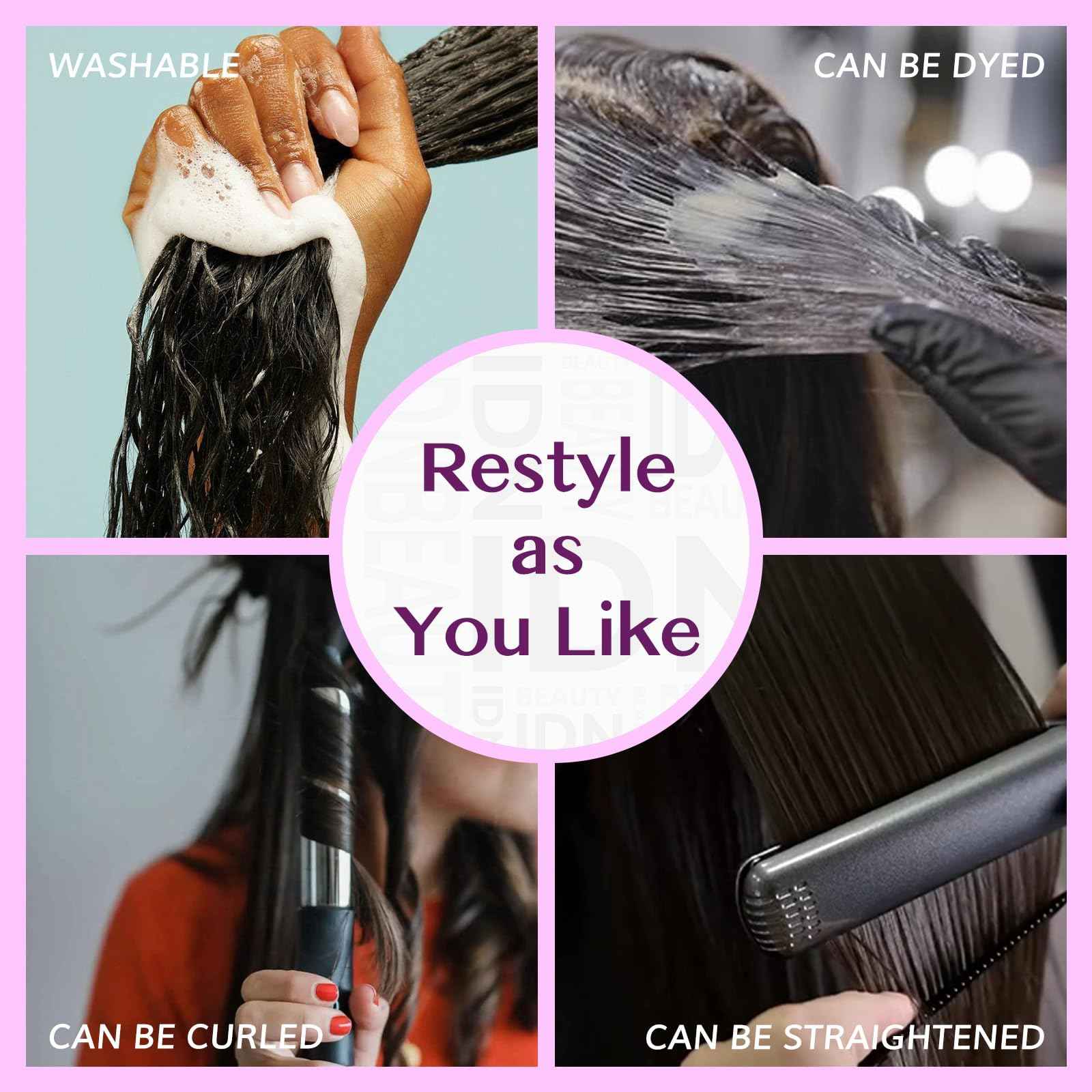 IDN BEAUTY Seamless Clip In Hair Extensions Human Hair Jet Black Real Remy Virgin Human Hair Seamless Clip Ins For Black Women PU Weft Invisible Edge Thick Soft Hair ST 80g 12 Inches