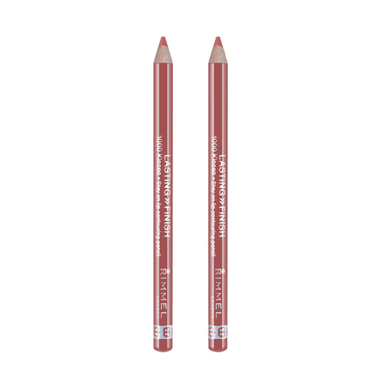 Rimmel, Lasting Finish 1000 Kisses Lip Liner, Blushing Nude 2 Count (Pack of 1)