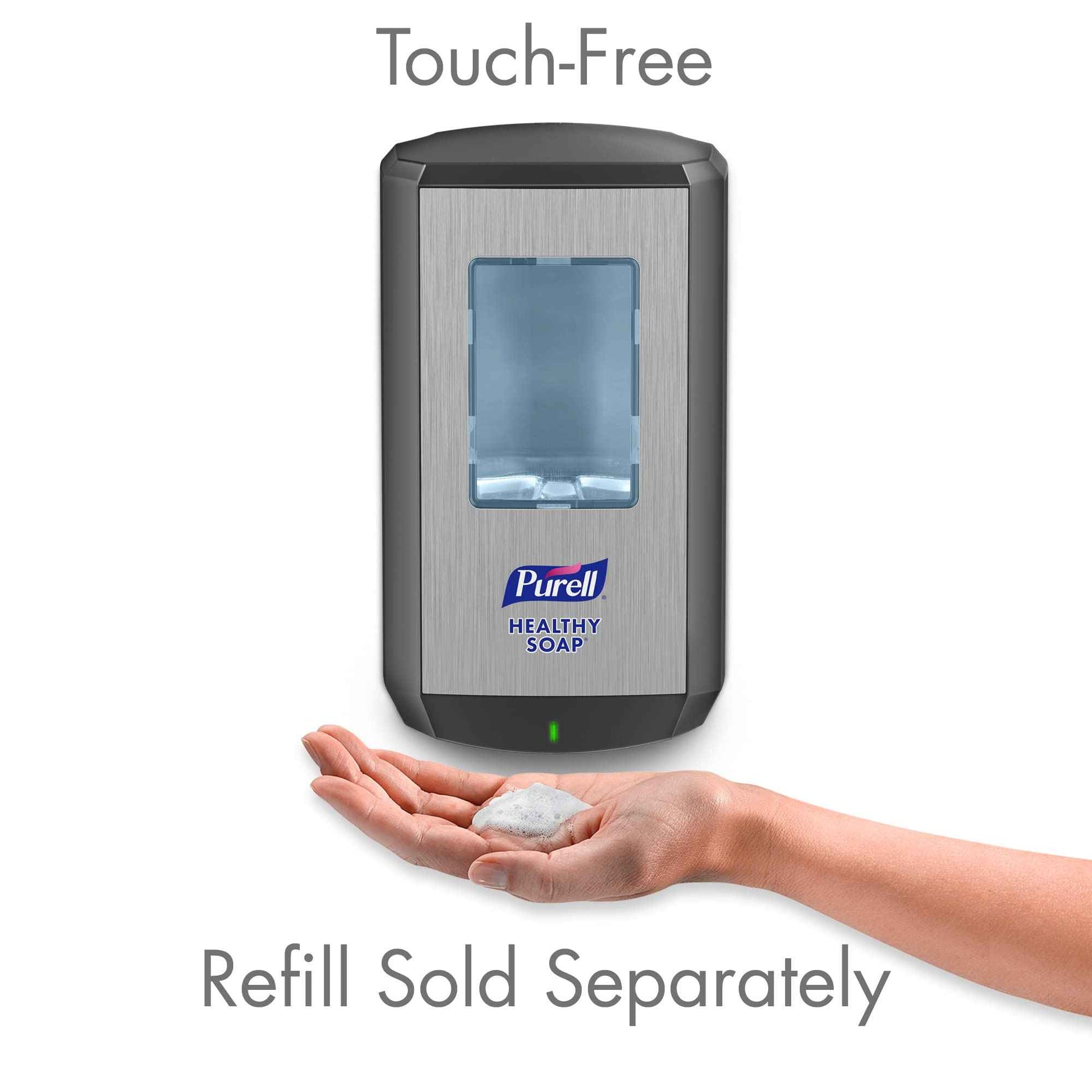 PURELL CS6 Automatic HEALTHY SOAP Dispenser, Graphite, for 1200 mL PURELL CS6 HEALTHY SOAP Refills (Pack of 1) - 6534-01 - Manufactured by GOJO, Inc.