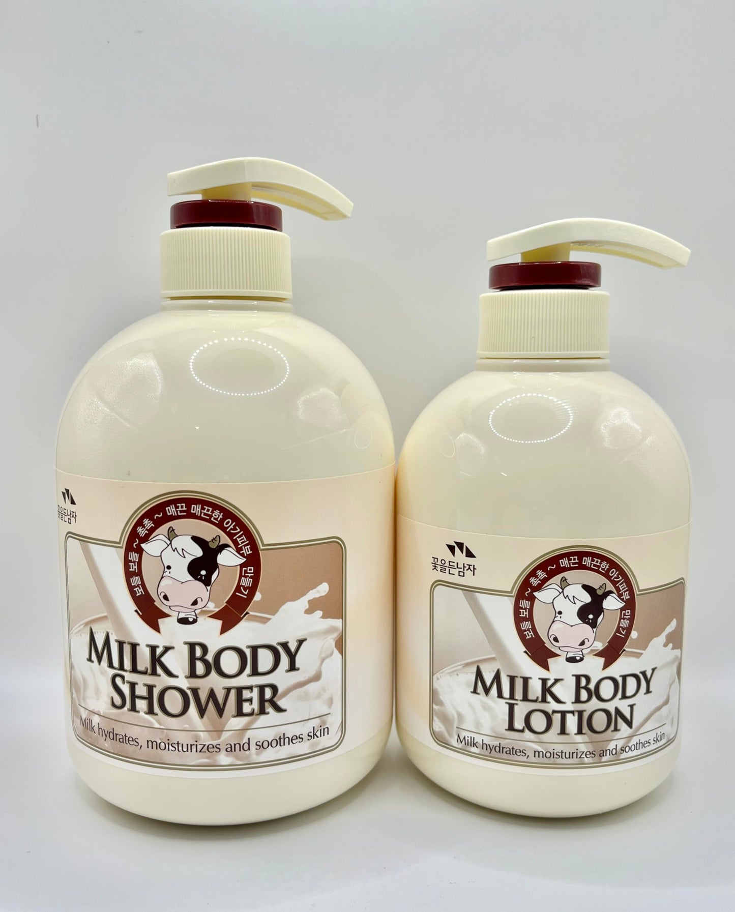 SOMANG MILK BODY SHOWER 750ml + BODY LOTION 500ml SET