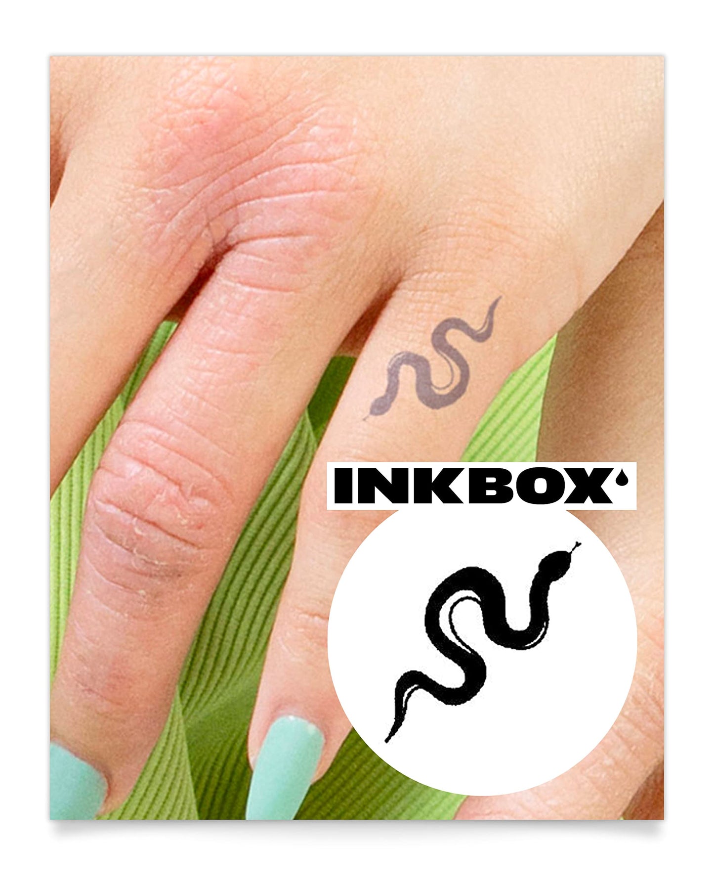 Inkbox Temporary Tattoos, Semi-Permanent Tattoo, One Premium Easy Long Lasting, Water-Resistant Temp Tattoo with For Now Ink - Lasts 1-2 Weeks, In the Grass, 1 x 1 in