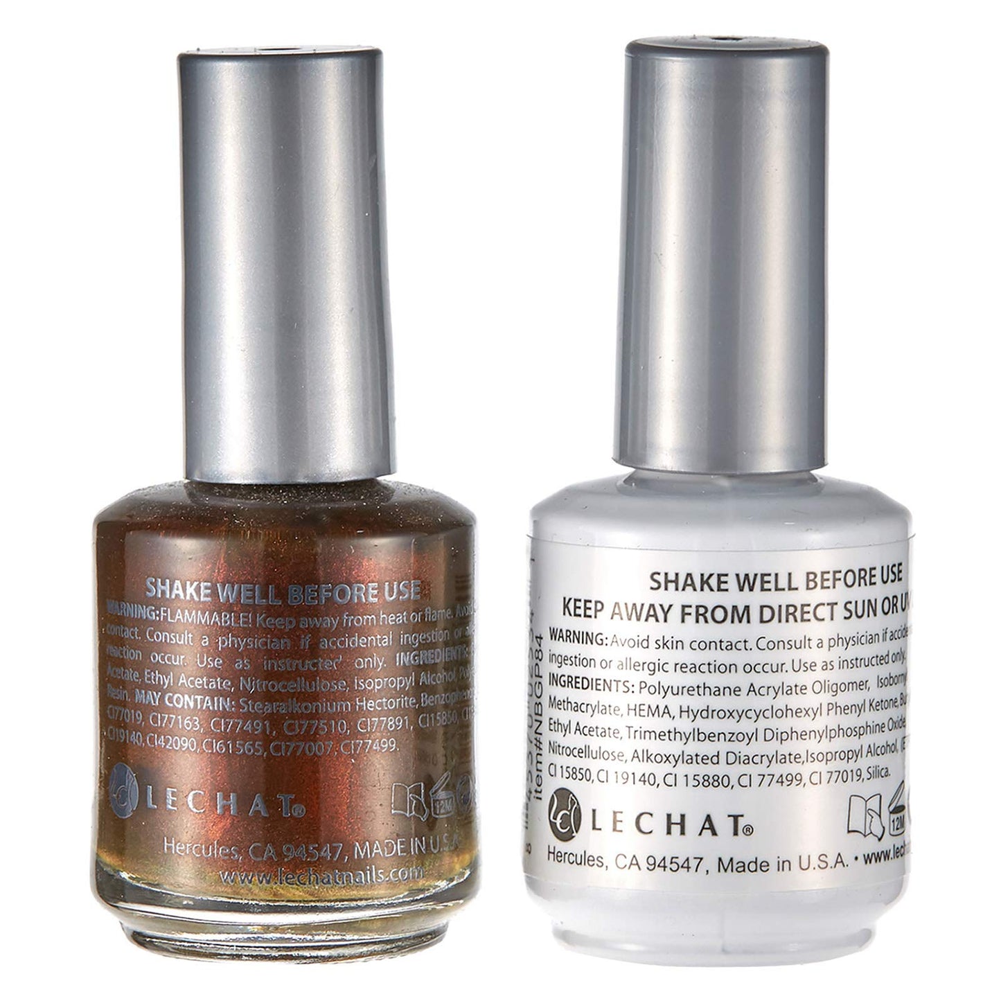 LeChat Nobility – Gel Polish & Nail Lacquer Set - Collection 2-5oz (Espresso NBCS084)