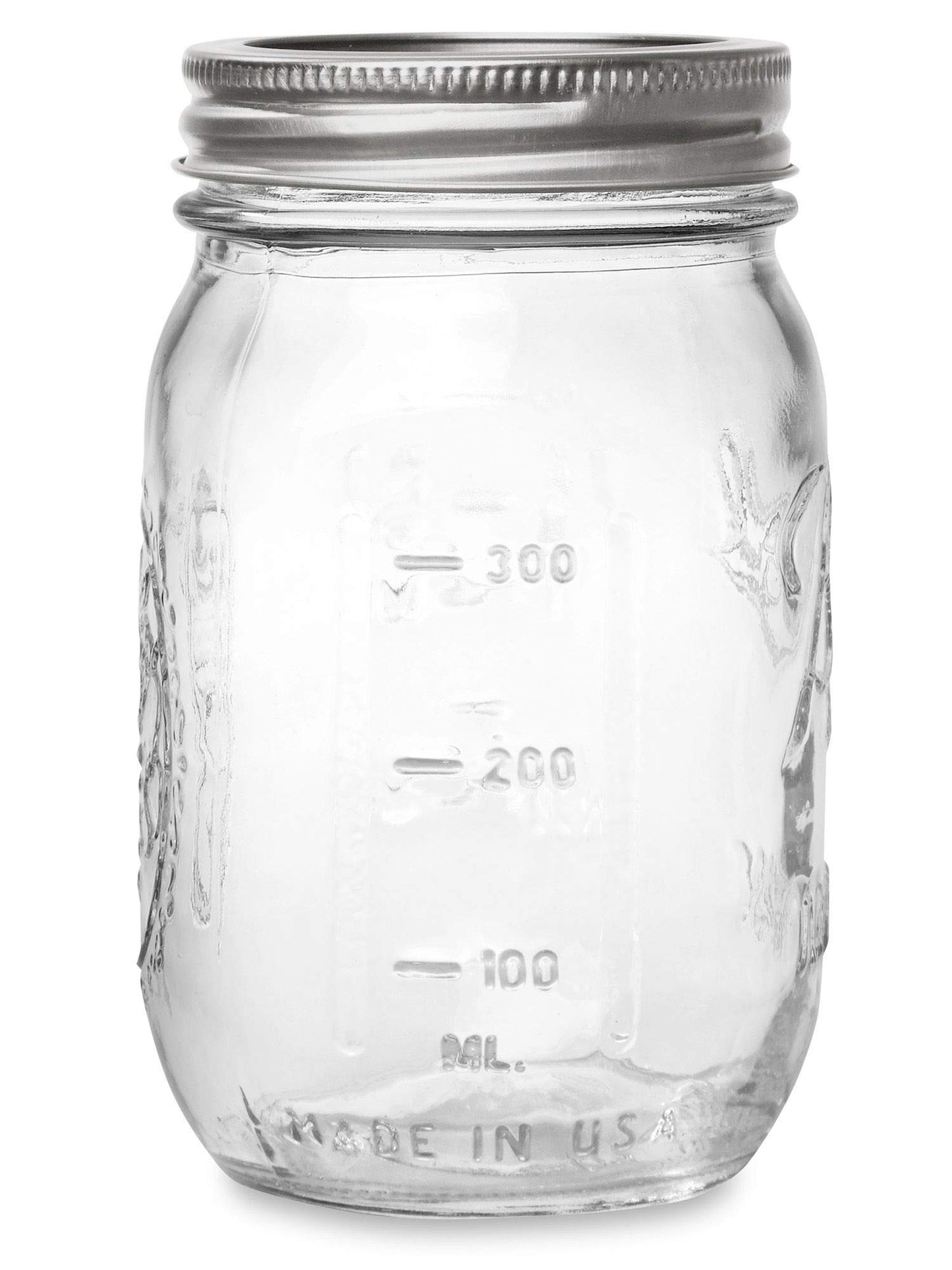 Ball Glass 389579 Pint Regular Mouth Mason, 2 Count (Pack of 1), Clear