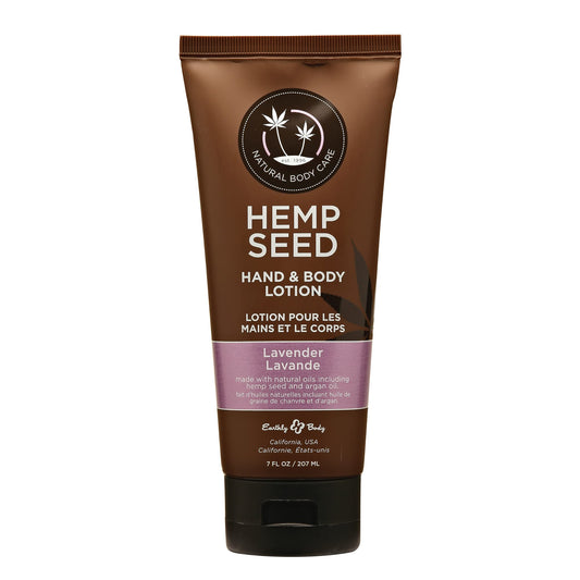 Hemp Seed Hand & Body Lotion, Lavender Scent - 7 oz. - Soothe Dry Skin - Argan Oil, Hemp Seed Oil - Light, Non-Greasy Formula - Vegan & Cruelty Free