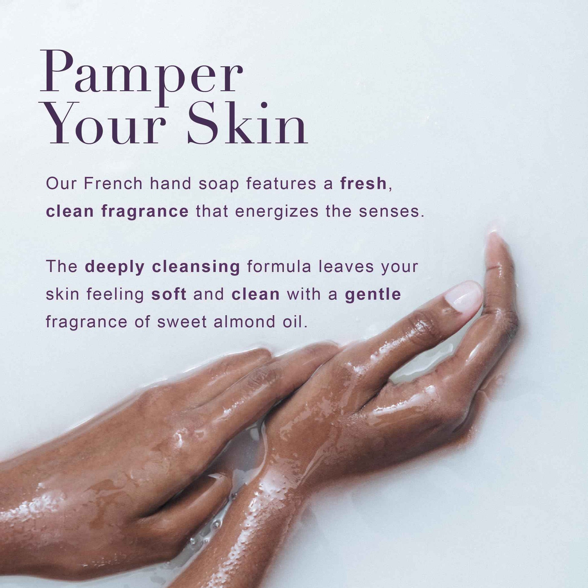 A LA MAISON French Liquid Hand Soap, Hypoallergenic Unscented - Natural Hand Wash Made with Essential Oils - Biodegradable, Plant-Based, Vegan, Cruelty-Free, Alcohol & Paraben Free (16.9 oz, 3 Pack)