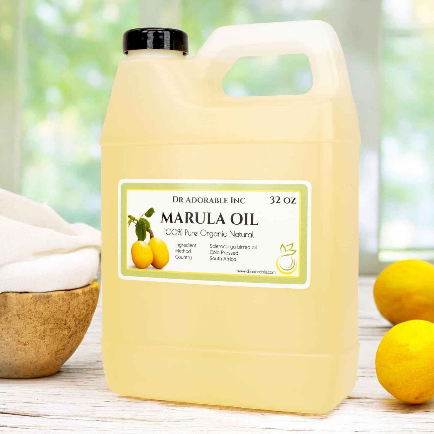 Dr Adorable - 32 oz - Marula Oil - 100% Pure Natural Organic Cold Pressed