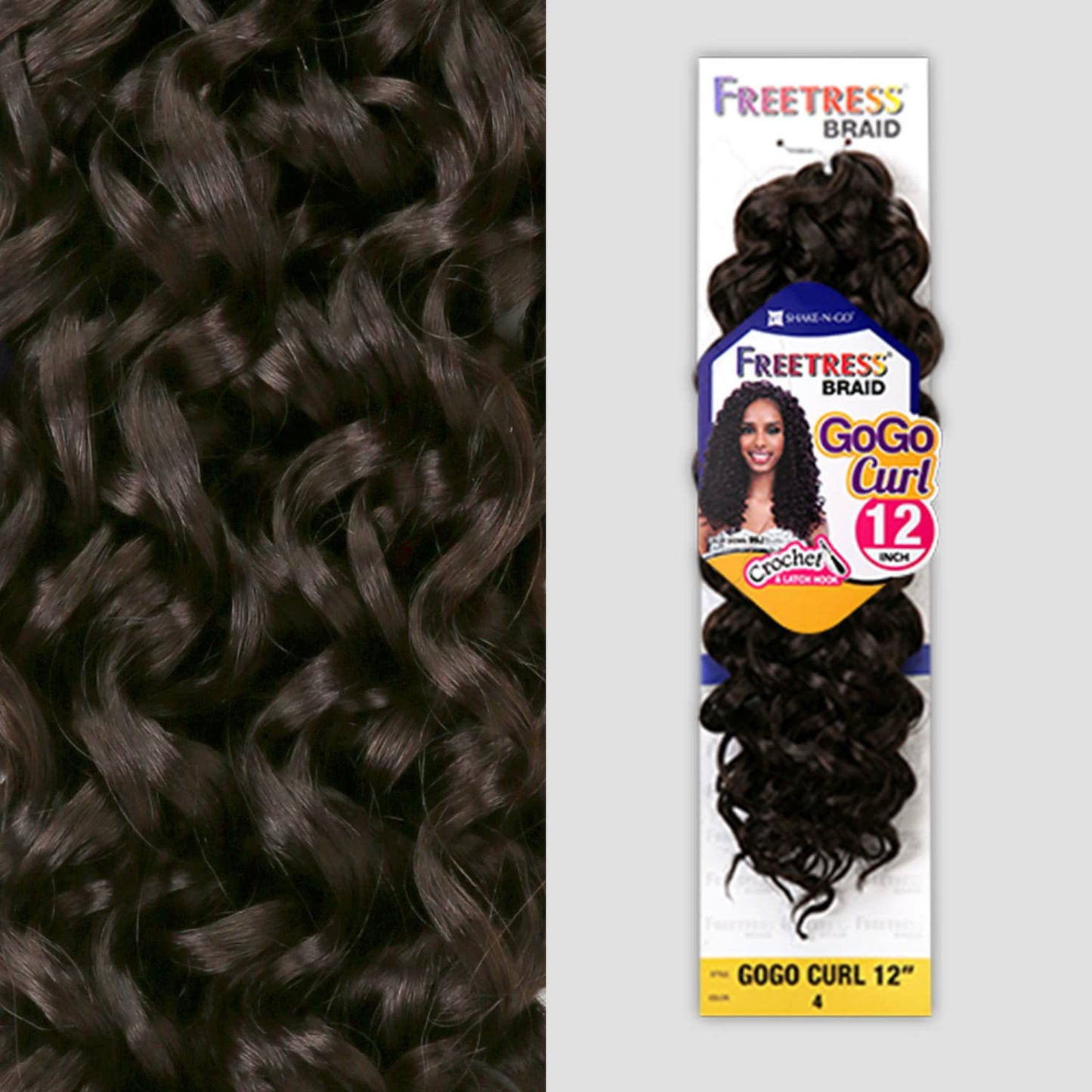 GOGO CURL 12" (30) - Freetress Synthetic Braid Crochet Bulk Braiding Hair