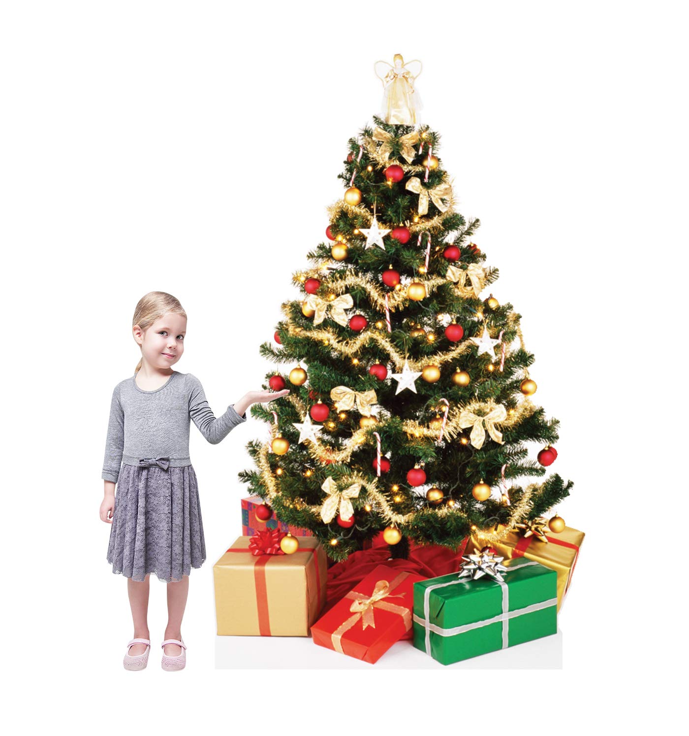 Cardboard People Christmas Tree Life Size Cardboard Cutout Standup