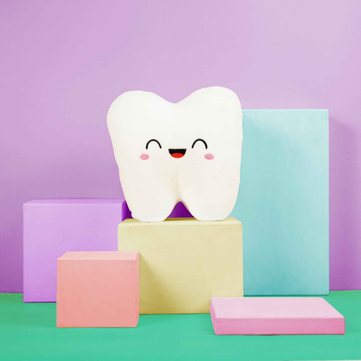 Nerdbugs Tooth Plush - The Molar The Merrier! - Dentist & Oral Surgeon Gift / Tooth Fair Pillow