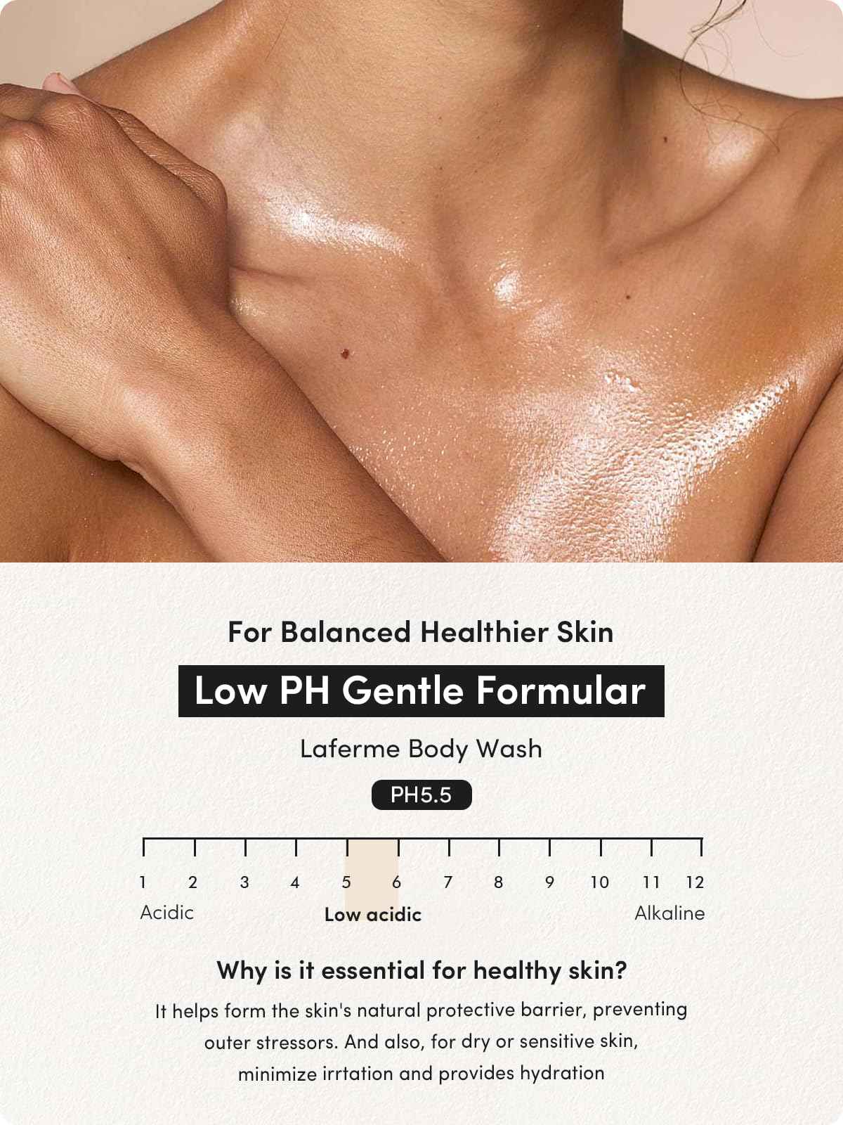 Kustie Rose Petal Body Wash – 342 Real Bulgarian Petals & Essential Oils | Squalane, Hyaluronic & Niacinamide Cleanser | Vegan, Sulfate-Free, Long-Lasting Scent | 12.8 Fl Oz