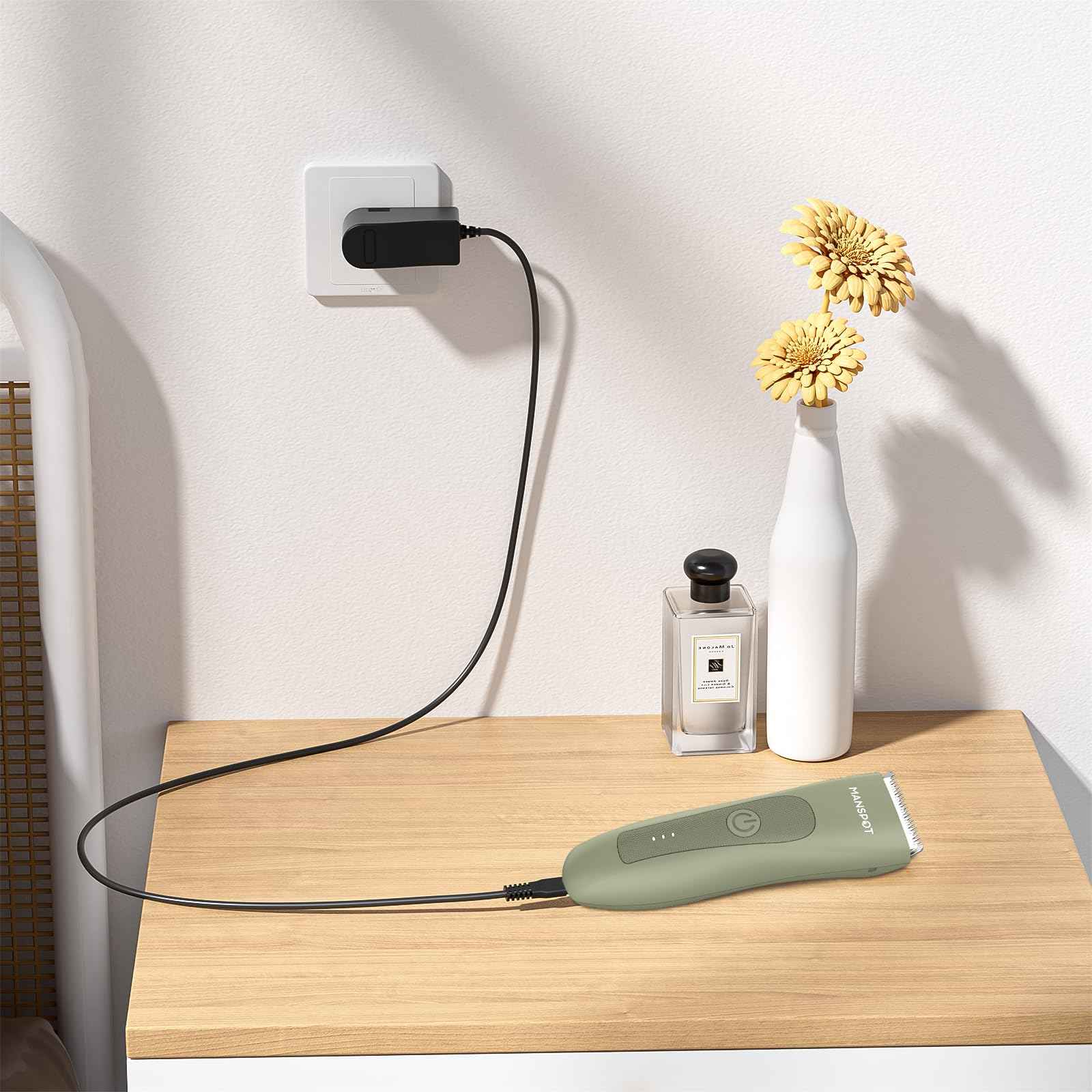 Replacement for Meridian Trimmer Charger, Charging Cord Compatible for Meridian Trimmer Original M2B M2C M2A M2G,Grooming Electric Shaver Trimmer 5V 1A Power Cord Adapter