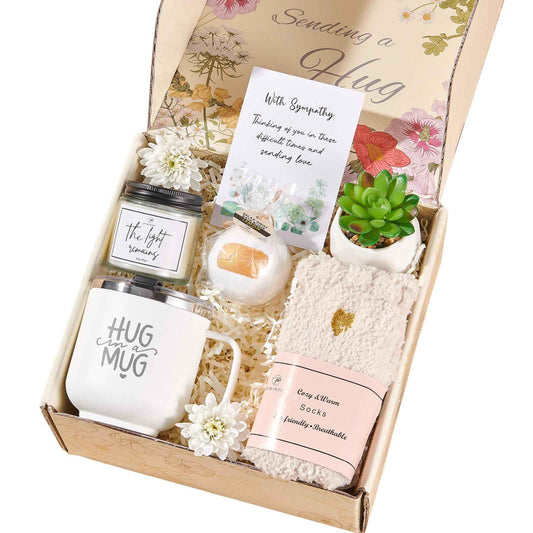 Sympathy Gift Baskets Sympathy Gifts for Loss of Loved One Dad Mom Husband Sister Friend Bereavement Gifts Condolences Gift Basket for Loss Grief Gifts Grieving Gifts Sorry for Your Loss Gifts