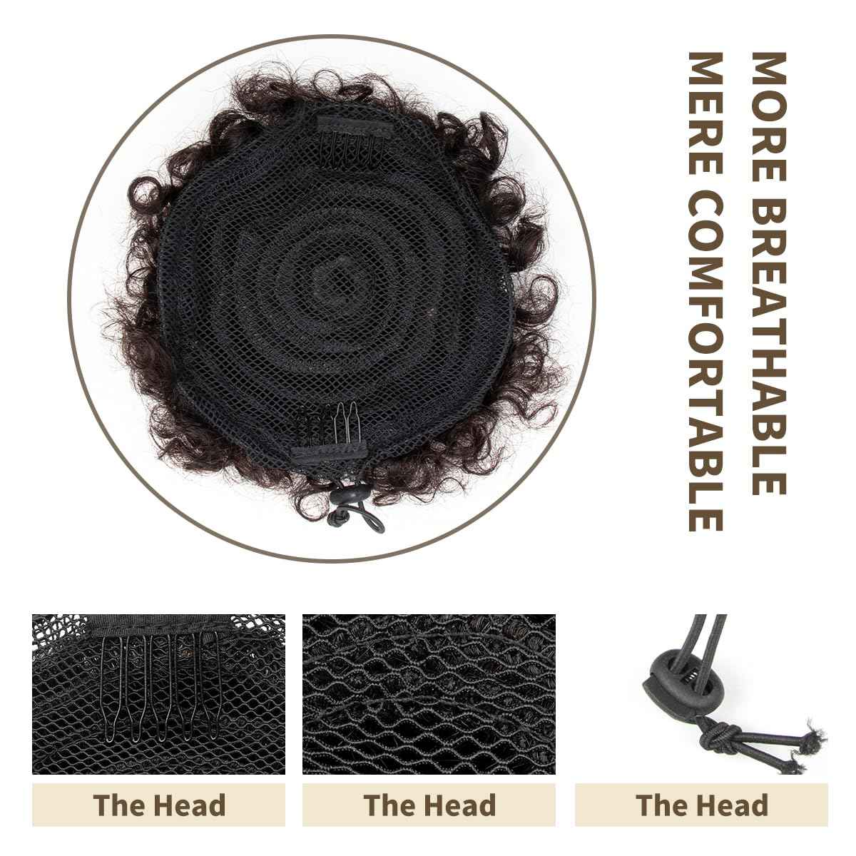 isheeny Large Afro Puff Drawstring Ponytail Puffs Natural Black 8 Inch Curly Drawstring Ponytail For Youth Girl Naturally Styled Hairpiece, Enhancing Your Beauty And Youthfulness