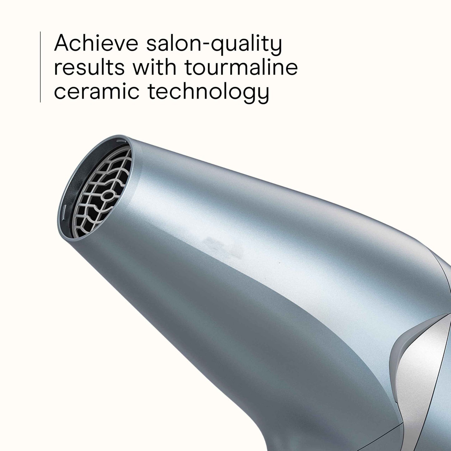 Infiniti PRO CONAIR Hair Dryer with Diffuser and Concentrator, 1875W Style & Shine Blow Dryer with Tourmaline and Ionic Conditioning to Fight Frizz, 3 Heat & 2 Speed Settings, Blue