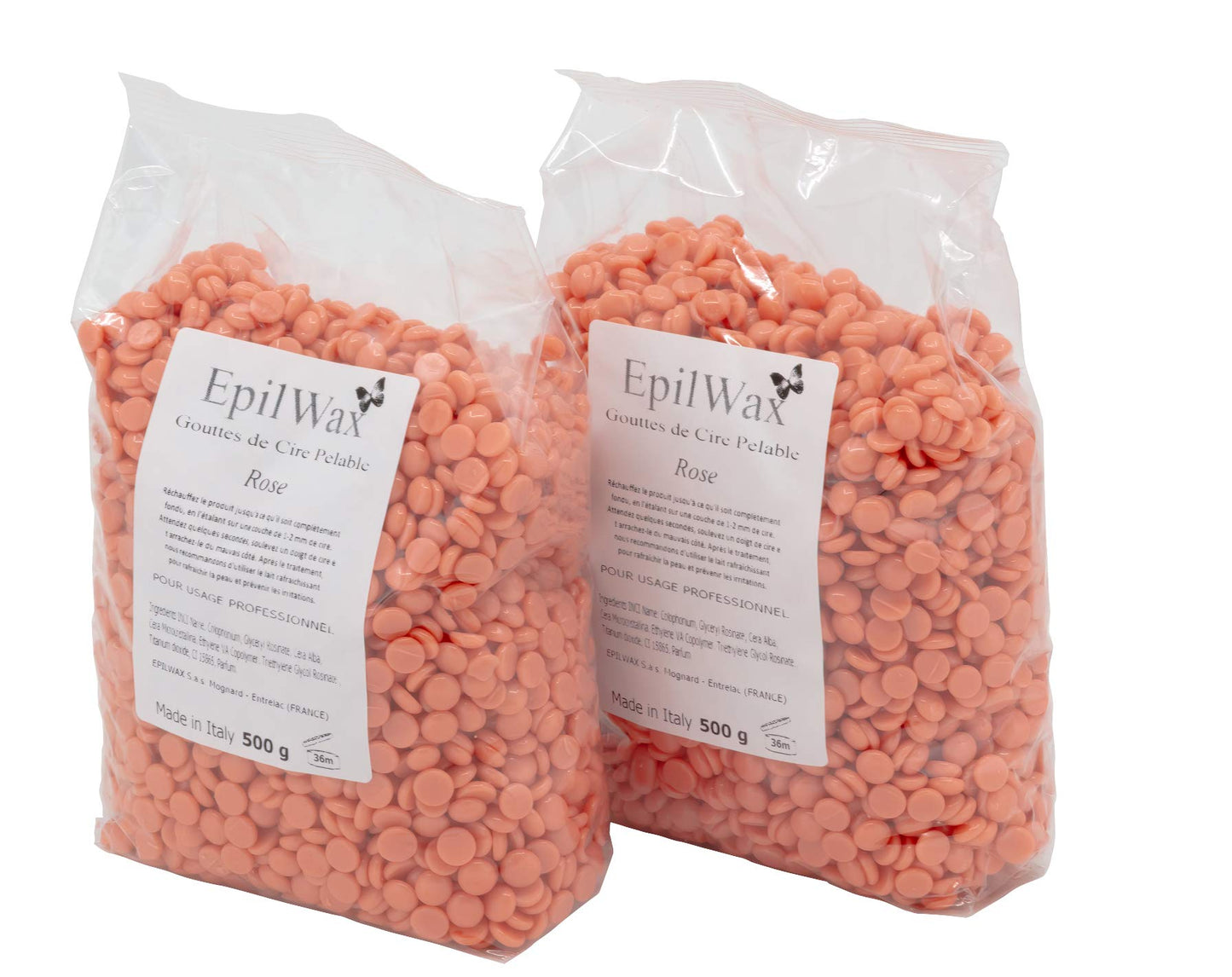 EPILWAX S. A. S Reusable Peel Wax Beads Pink Bag of 1 kg 1000 g
