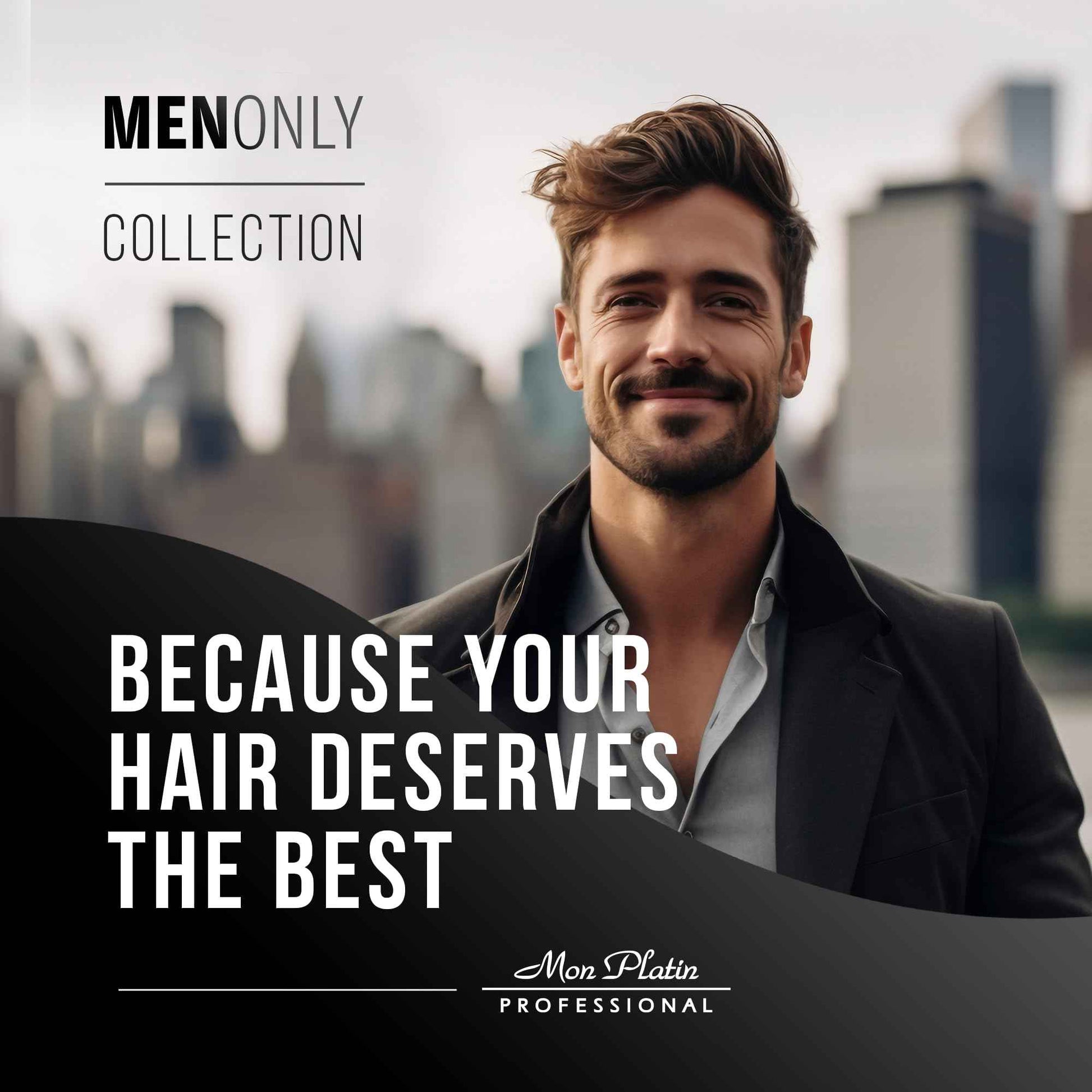 Mon Platin Men’s Daily Shampoo – Black Caviar & Jojoba Extracts – Anti-Dandruff, Volumizing & Refreshing – 400ml