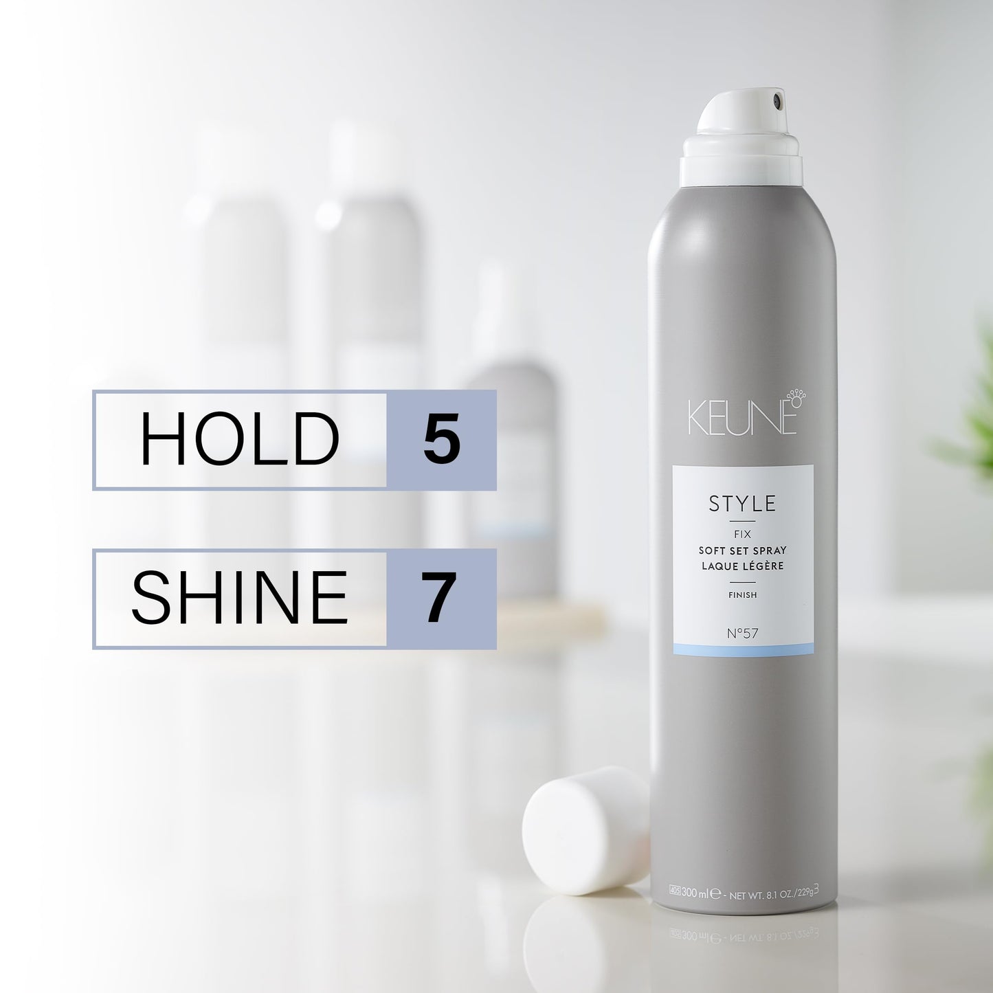 Keune Style Soft Set Spray, Weightless & Flexible Hold Hairspray for All Hair Types, 9.2 Fl Oz