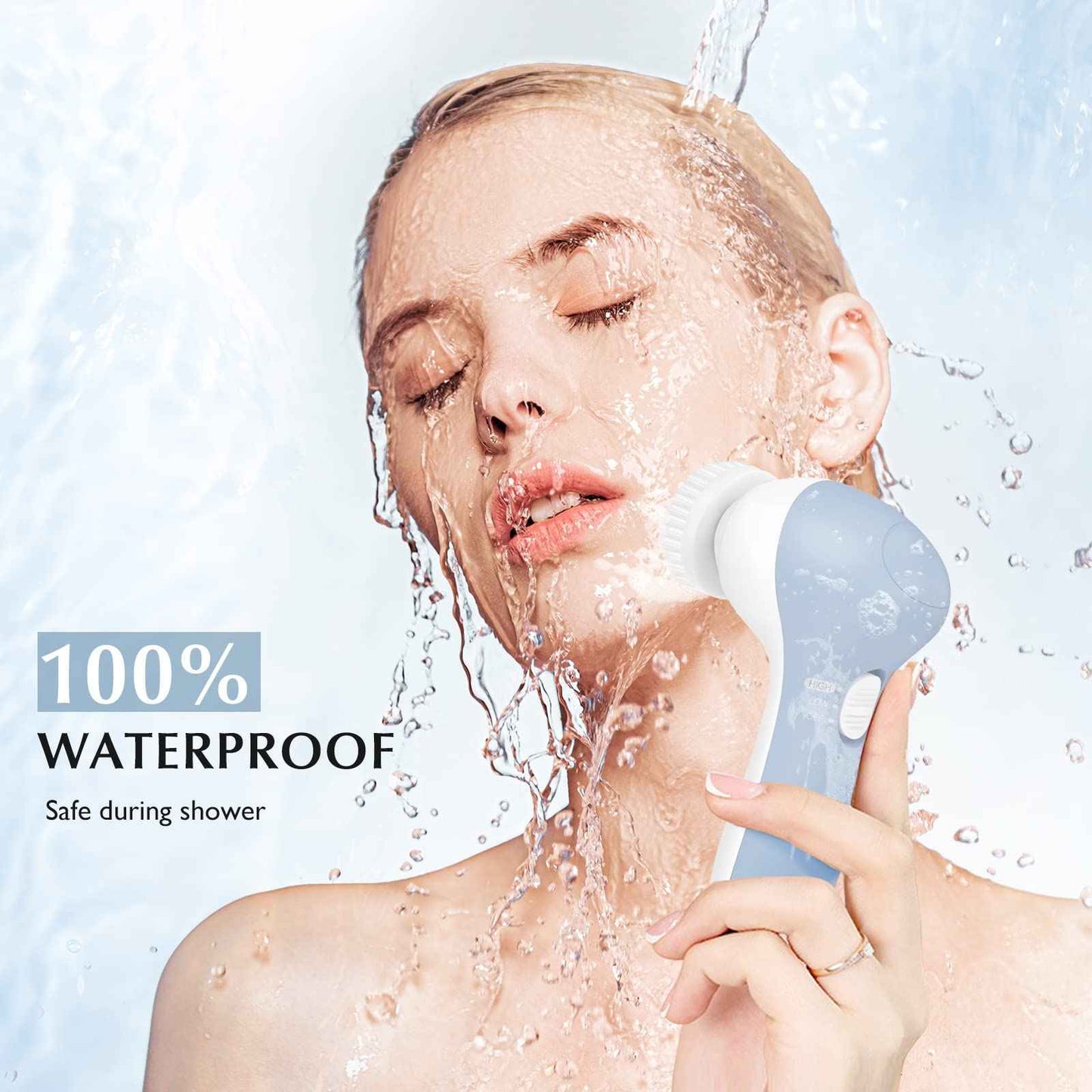 COSLUS 7IN1 FBS-D Face Cleansing Brush Replacement Heads 4 PCS