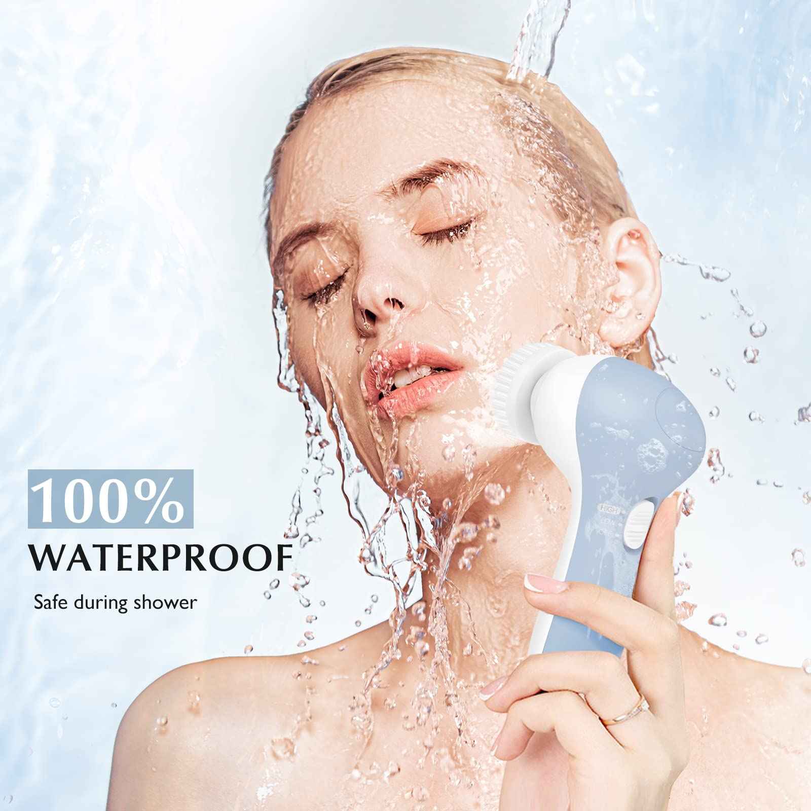 COSLUS 7IN1 FBS-D Face Cleansing Brush Replacement Heads 4 PCS