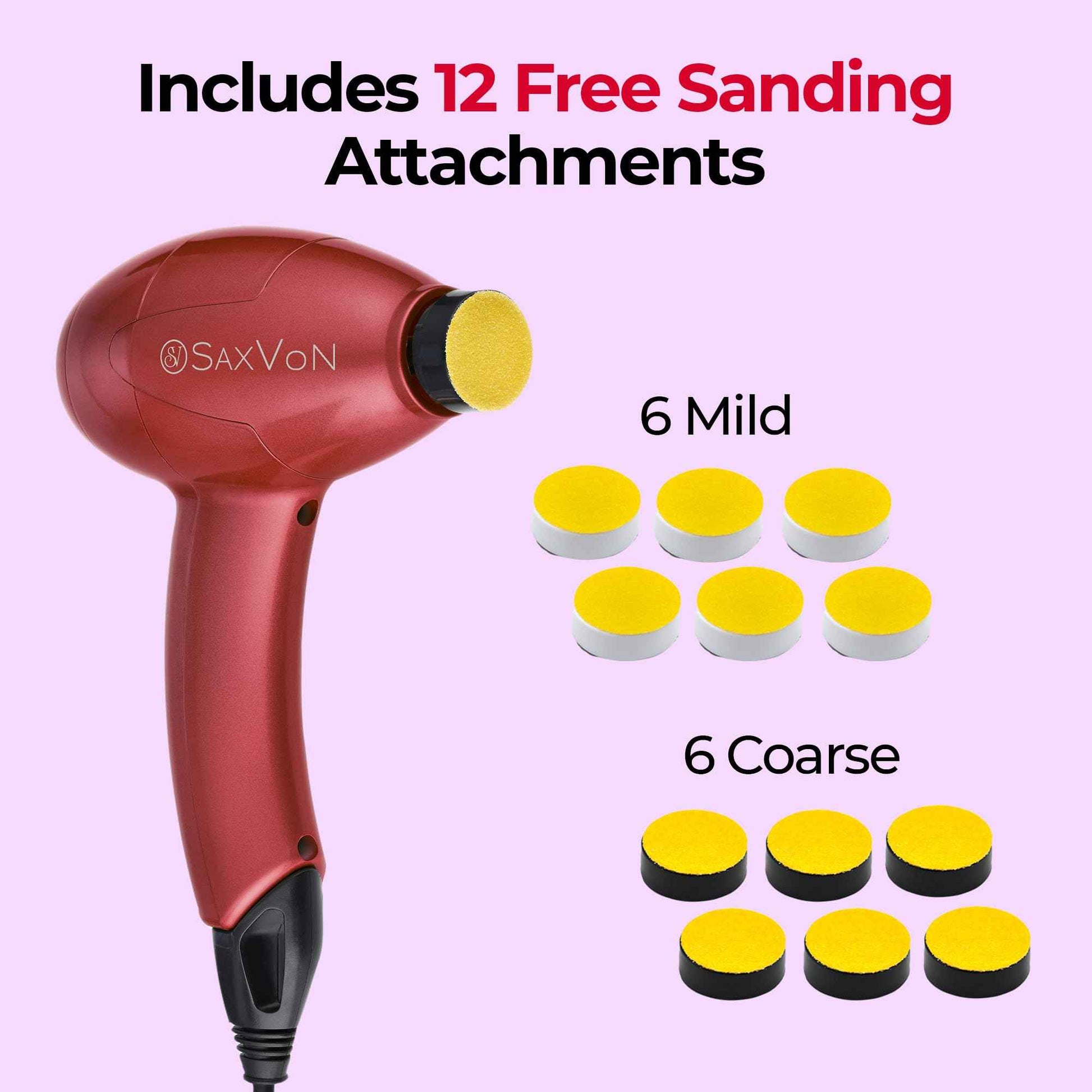 SaxVon Electric Foot Callus Machine, Pumice Stone