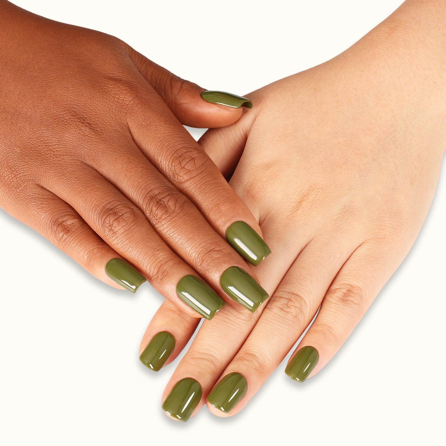 TUTUYU Olive Green Gel Nail Polish, 0.51 Fl Oz UV/LED Soak Off Gel Polish for Manicure Salon or DIY Nail Art at Home,Spring Winter Colors Gel - GP0061