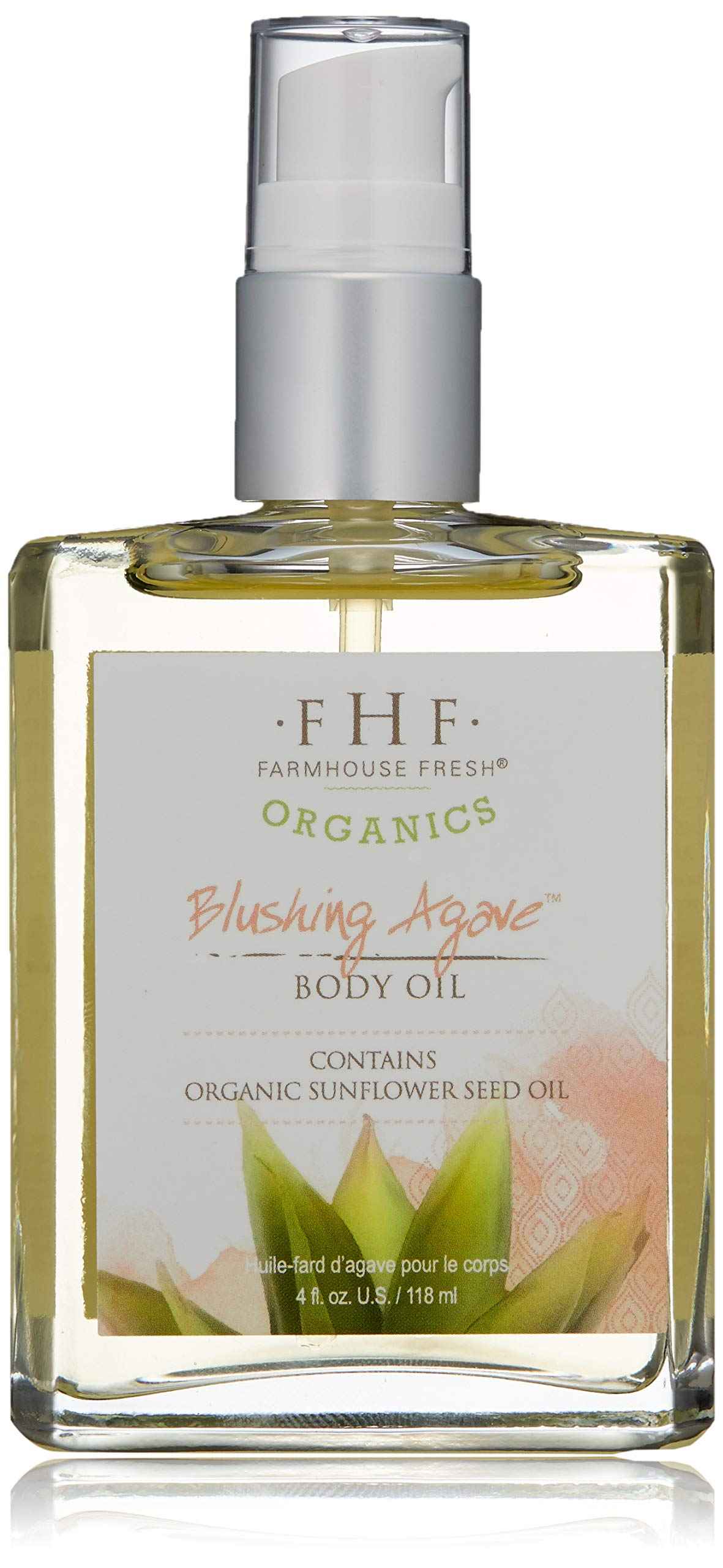 FarmHouse Fresh Blushing Agave Body Oil, Berry, 4 Fl Oz(Pack of 1)