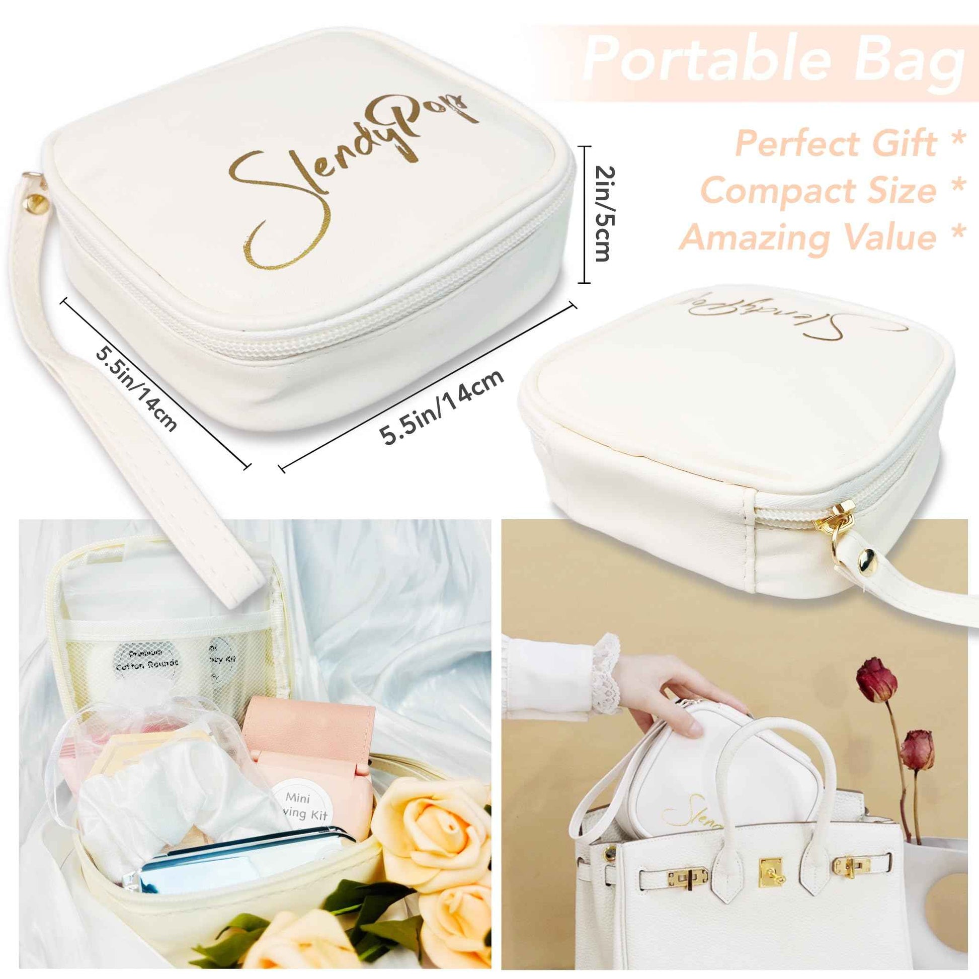 Women's Emergency Kit for Weddings 29 Essential Items for Brides Daily Use All in One Travel Kit Personal Care Survival Set for Team Bride (Queen Beige)