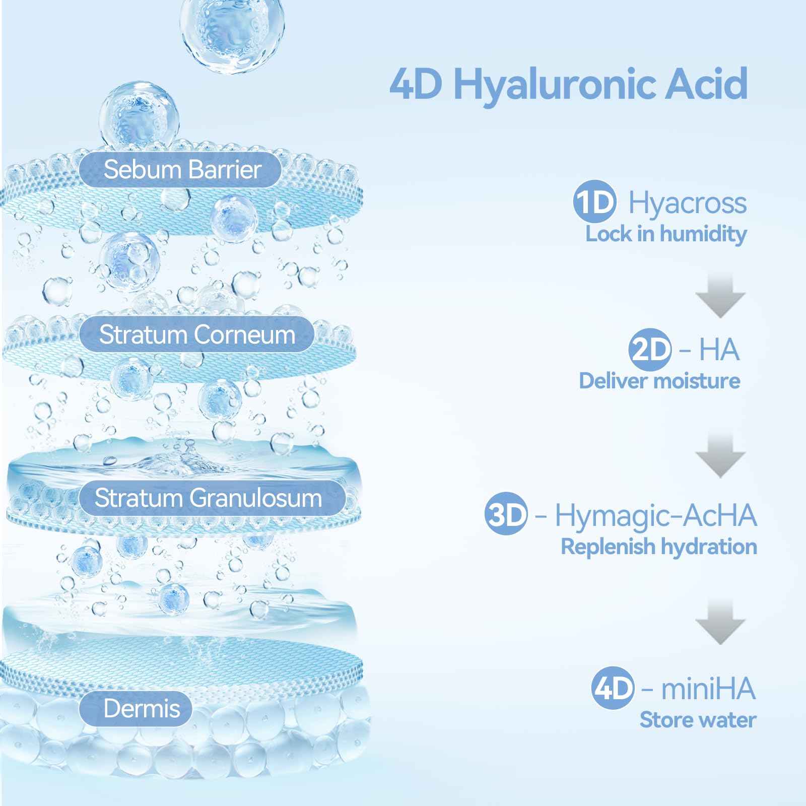 WNP Hyaluronic Acid Skincare Set: 150ml Gentle Foaming Cleanser and 36ml Ultra-Hydrating 3% Hyaluronic Acid Serum for Deep Moisturization