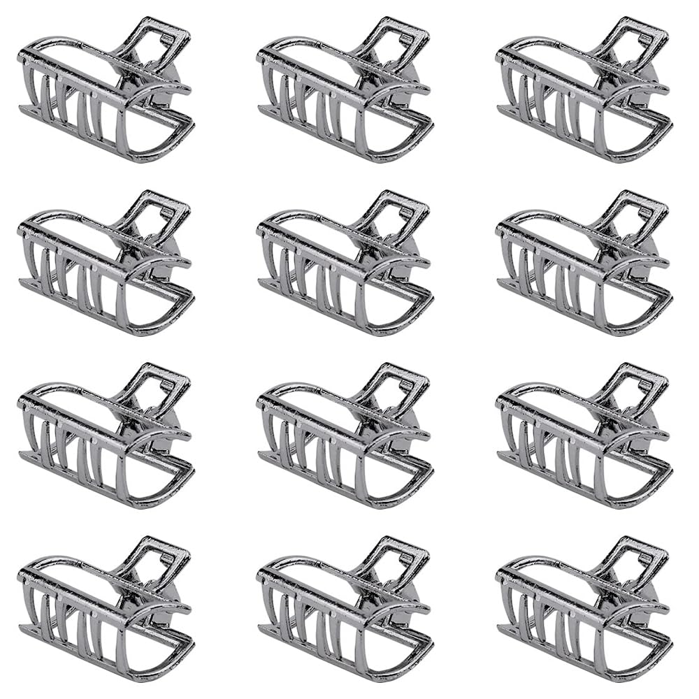 Small Metal Claw Clips Non-slip Hair Clamps Grip Clips for Thick Short Hair - Hair Accessories