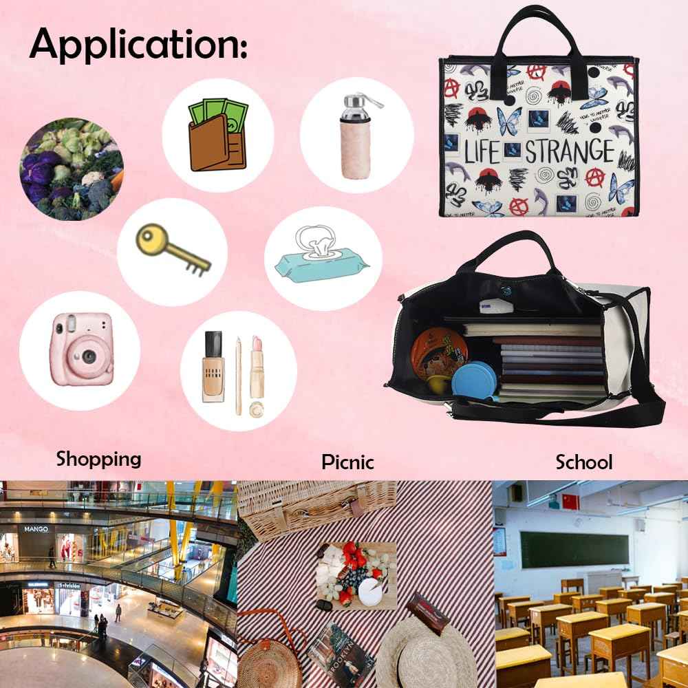 Video Games Merch Tote Bag Video Games Fans Gift Chloe And Max Lover Gift (Life TB)