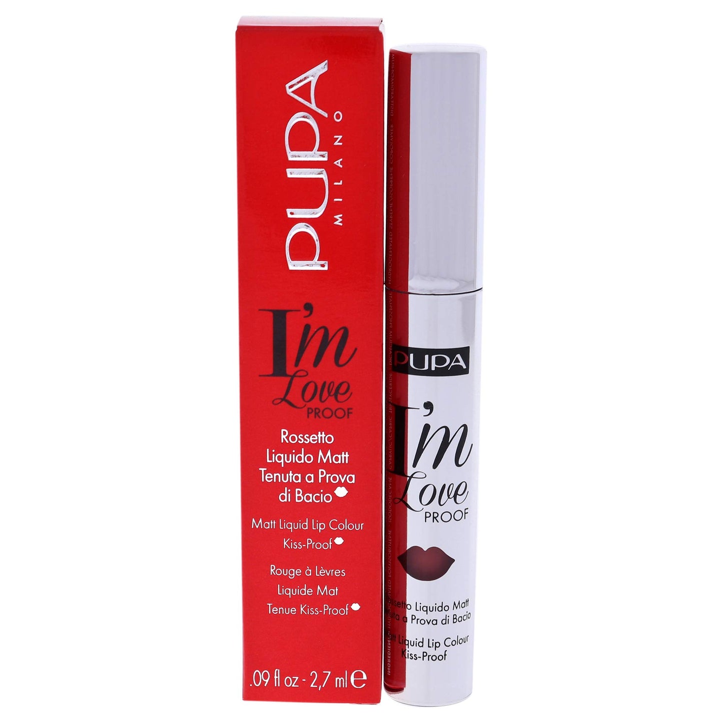 Pupa Milano I Am Love Proof Matt Liquid Lip Color - Gives Super-Intense Colour - Offers A Matte, Velvety Effect - Ultra-Comfortable Texture Adheres Perfectly To Lips - 003 Rose Nude - 0.09 OZ