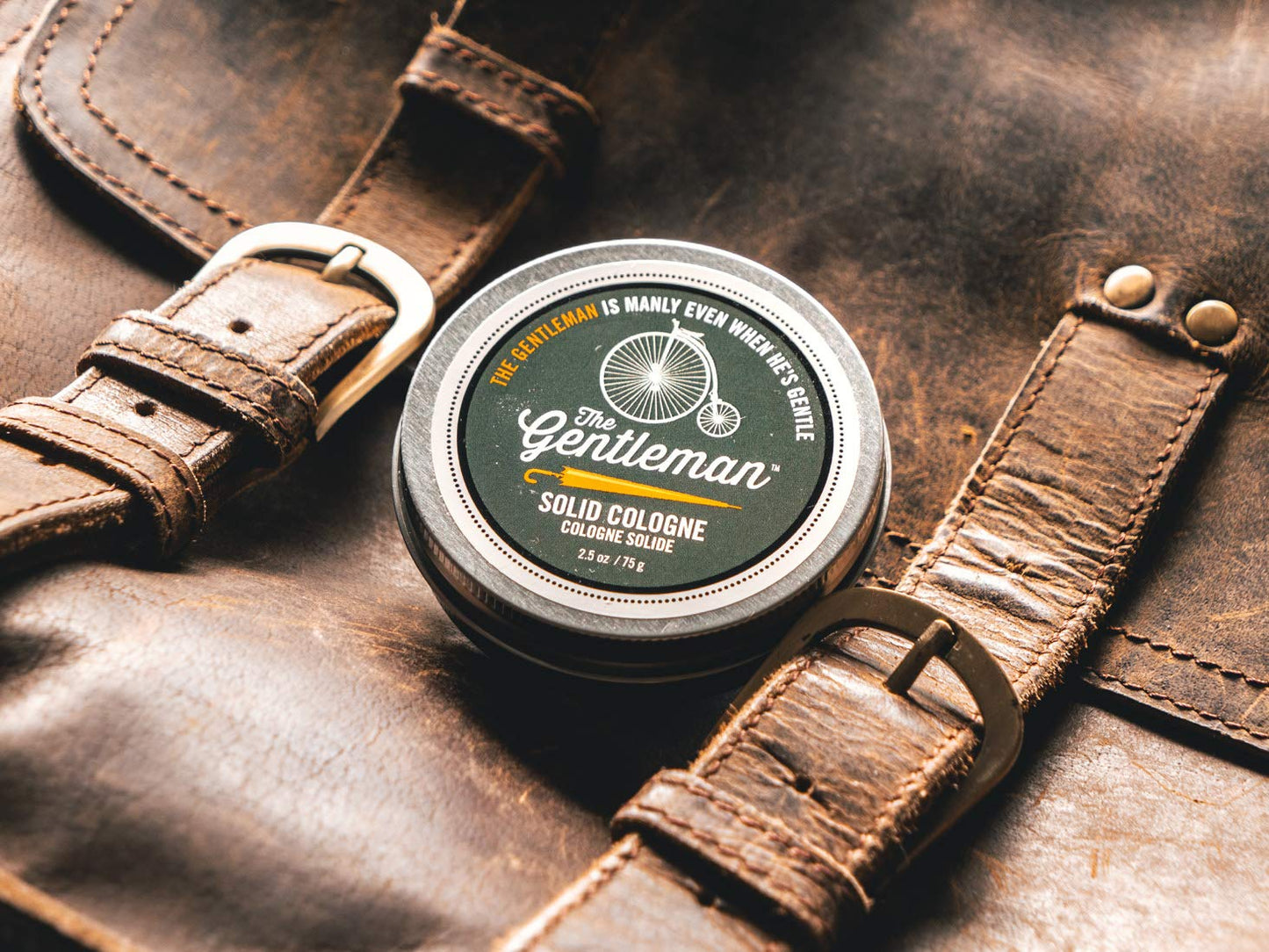 Walton Wood Farm Solid Cologne (The Gentleman) Citrus & Mahogany Scent Vegetarian-Friendly and Paraben-Free 2.5 oz