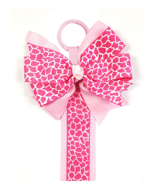 allydrew Hair Clip and Hair Bow Holder, Pink Leopard