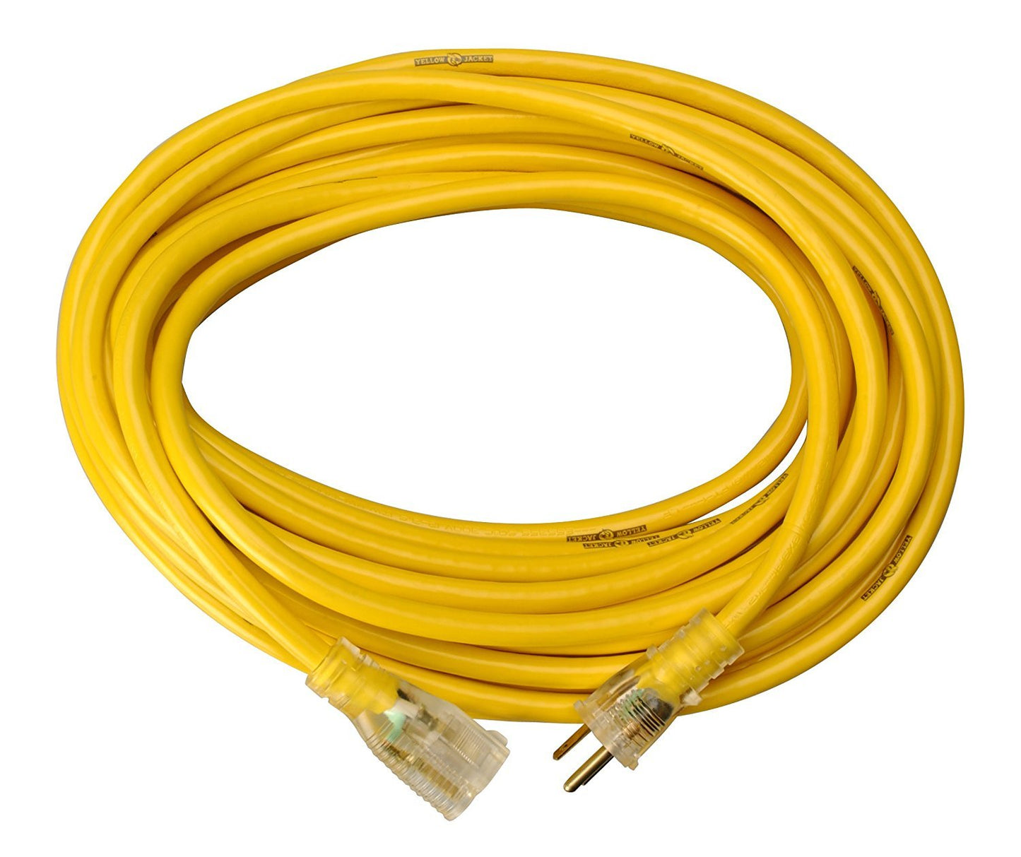 Yellow Jacket Premium SJTW Extension Cords with Lighted Ends | 2888 100' Cord + 2882 2' Cord