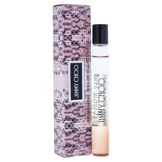 JIMMY CHOO Eau de Parfum Rollerball - Long Lasting Fragrance with notes of Tea Rose, Tiger Orchid & Cedarwood - Floral & Fruity - 0.33 fl. oz.