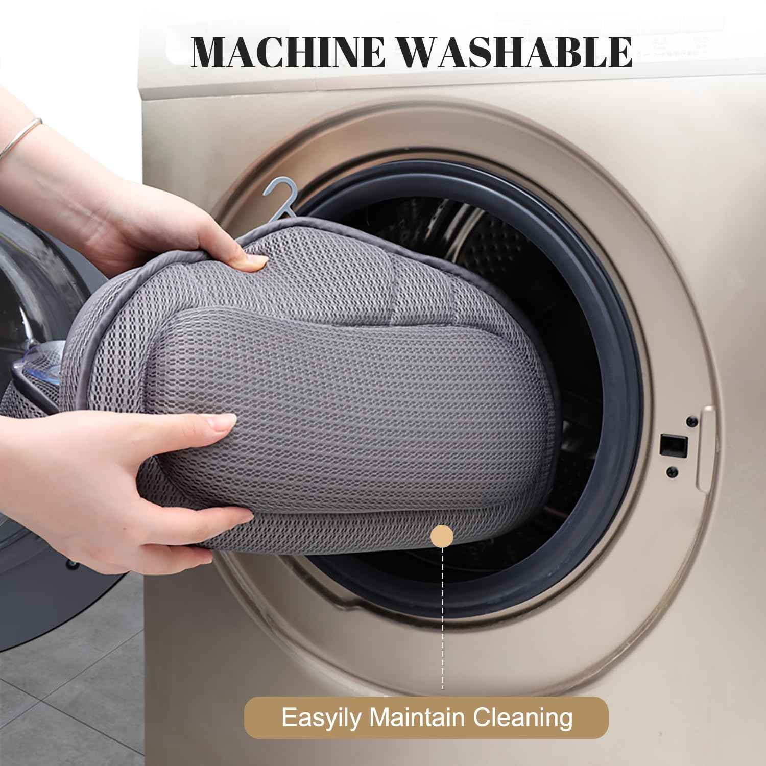 Extra Thick Bath Pillows for Tub-Luxury Bathtub Pillow for Head Neck and Back Support, Soft 4D Air Mesh Bath Pillow with Strong Suction Cups, Relaxing Bath Accessories Spa Gifts for Women