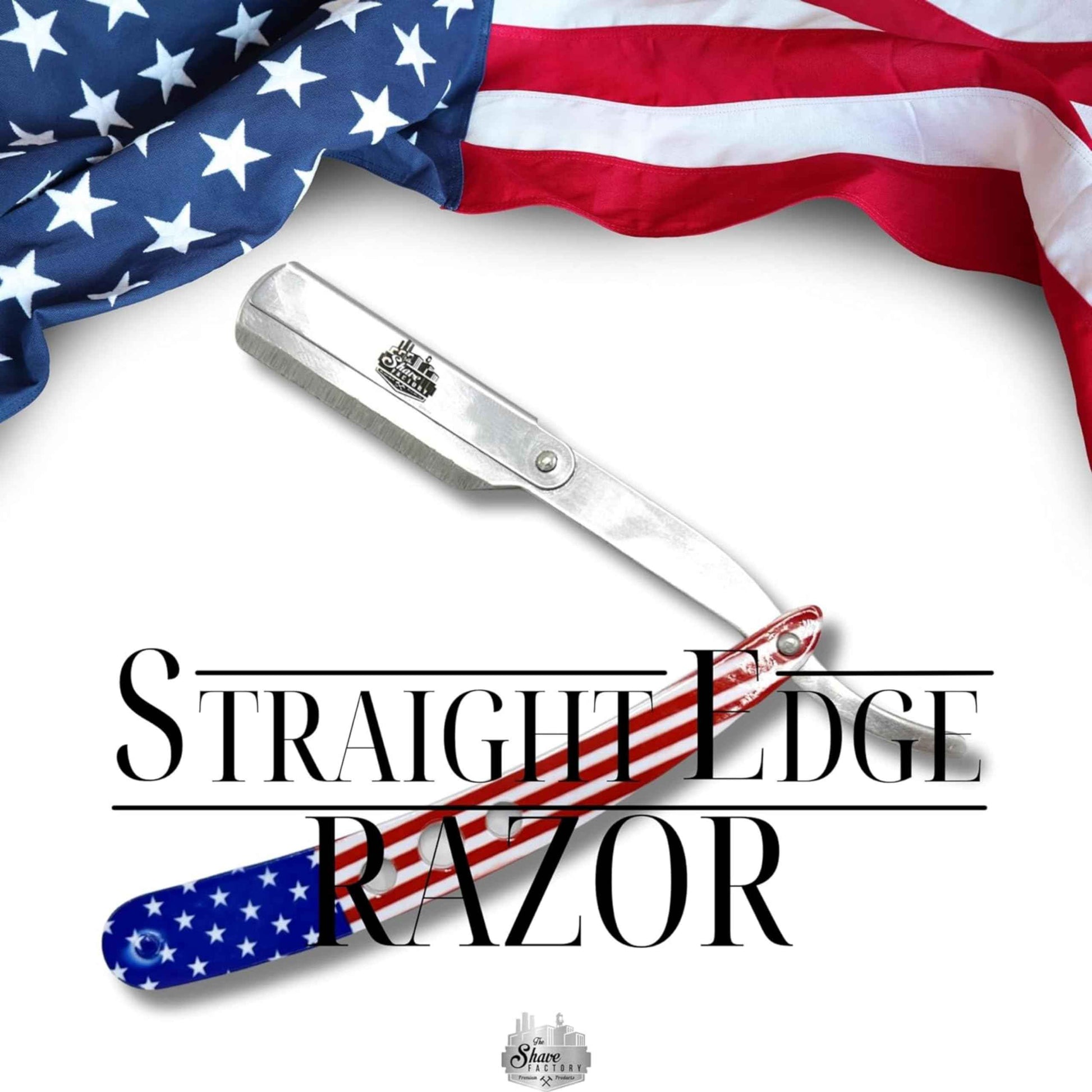 The Shave Factory Straight Edge Razor Kit (USA / 300 Dorco Single Edge Razor Blades Red)