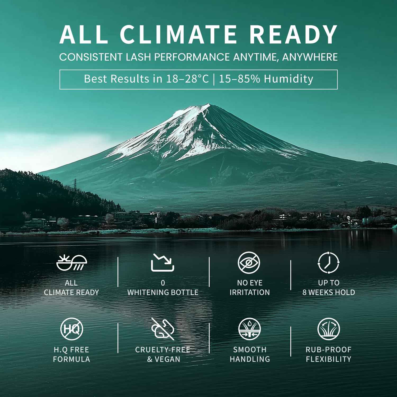 COSMILA Pro Eyelash Extension Glue – HQ Free – 99.8% Japan Monomer, Ultra-Stable – All-Climate, Sensitive-Friendly, Extra Strong – 1-2s Fast Drying, 8 Weeks Retention – for Lash Technicians – 5ml