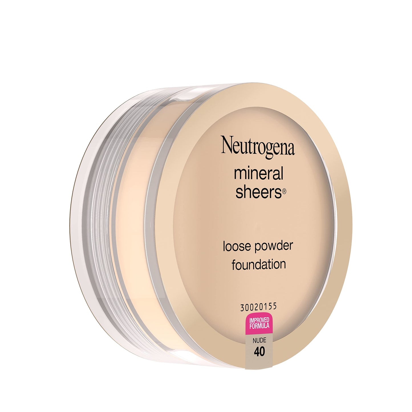 Neutrogena Mineral Sheers Lightweight Loose Powder Makeup Foundation with Vitamins A, C, & E, Sheer to Medium Buildable Coverage, Skin Tone Enhancer, Face Redness Reducer, Nude 40,.19 oz