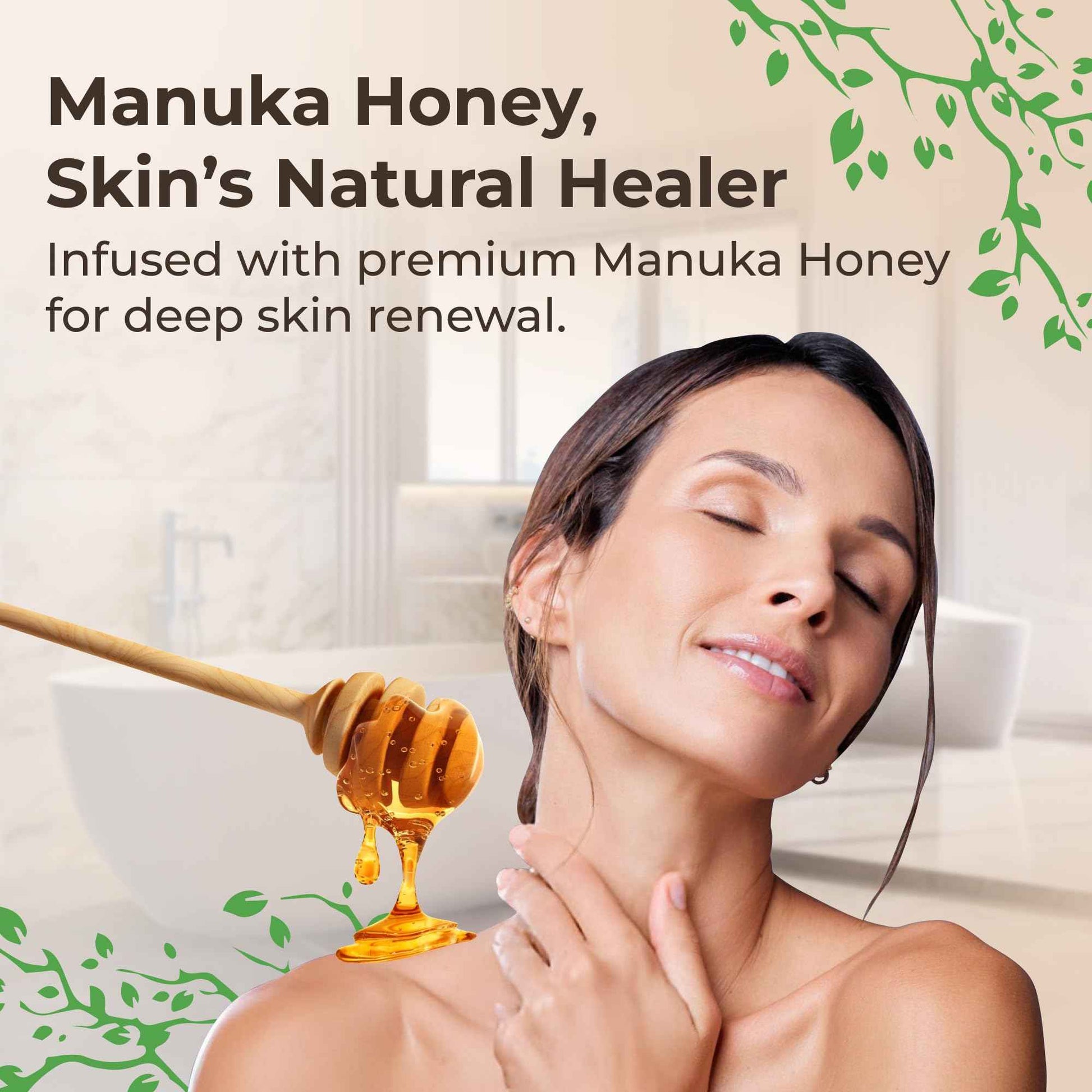 Wild Naturals Whipped Tallow Honey Balm, Grass-Fed Beef Tallow Balm for Skin with Manuka Honey & Shea Butter, Thick & Unscented for Dry, Sensitive, & Reactive Skin