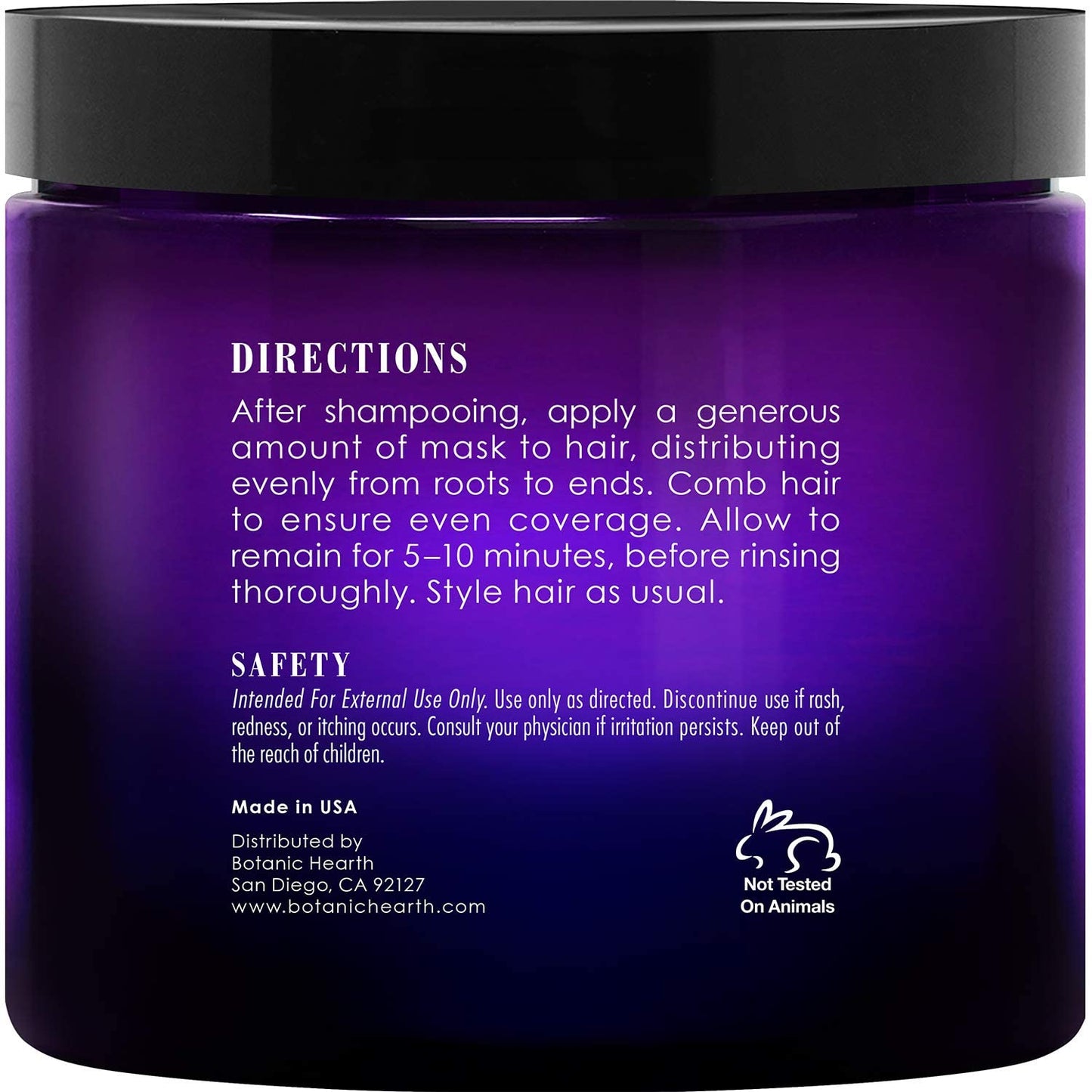 Botanic Hearth Purple Hair Mask - for Blonde, Silver and Gray Hair, Sulfate & Paraben Free - 8 fl oz