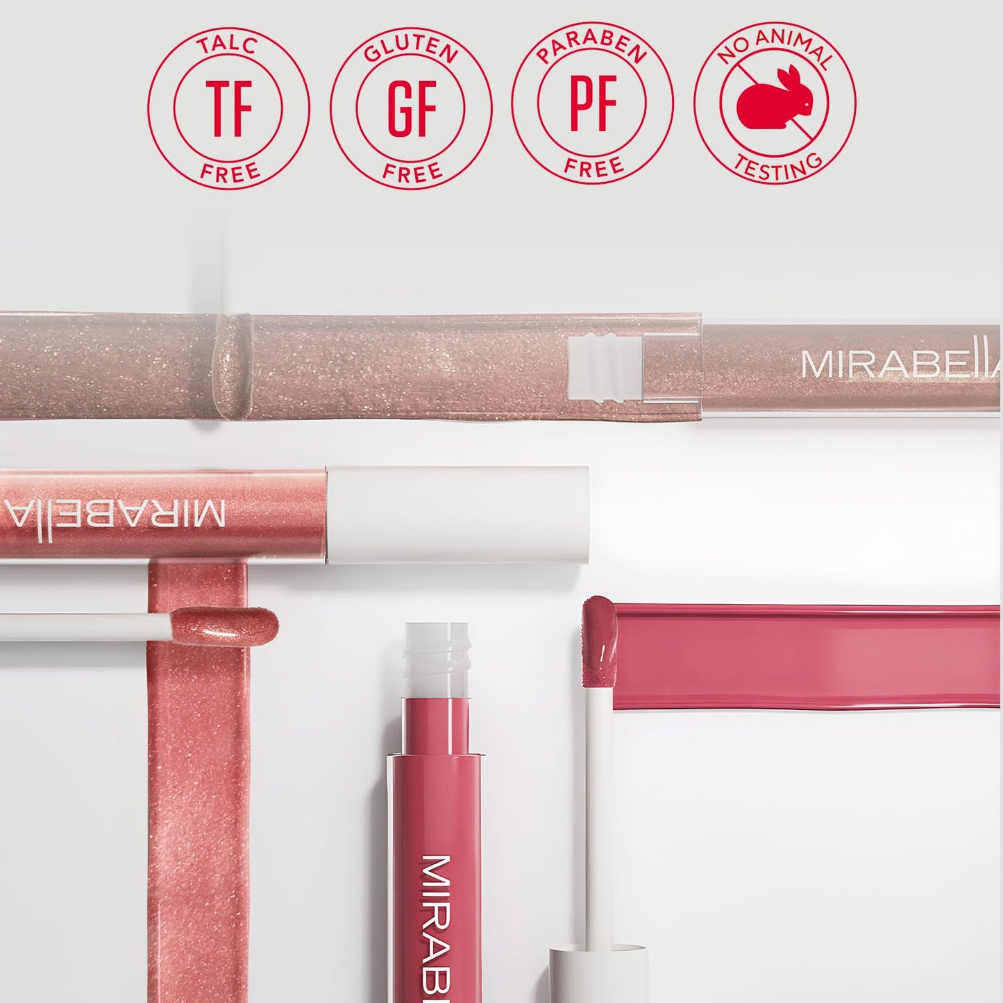 Mirabella Luxe Advanced Formula Moisturizing Lip Gloss, Long-Lasting Lip Gloss with a Glossy, Non-Sticky, and Shiny Finish Hydrates with Vitamin E, Jojoba, and Sweet Almond Oil, Vintage